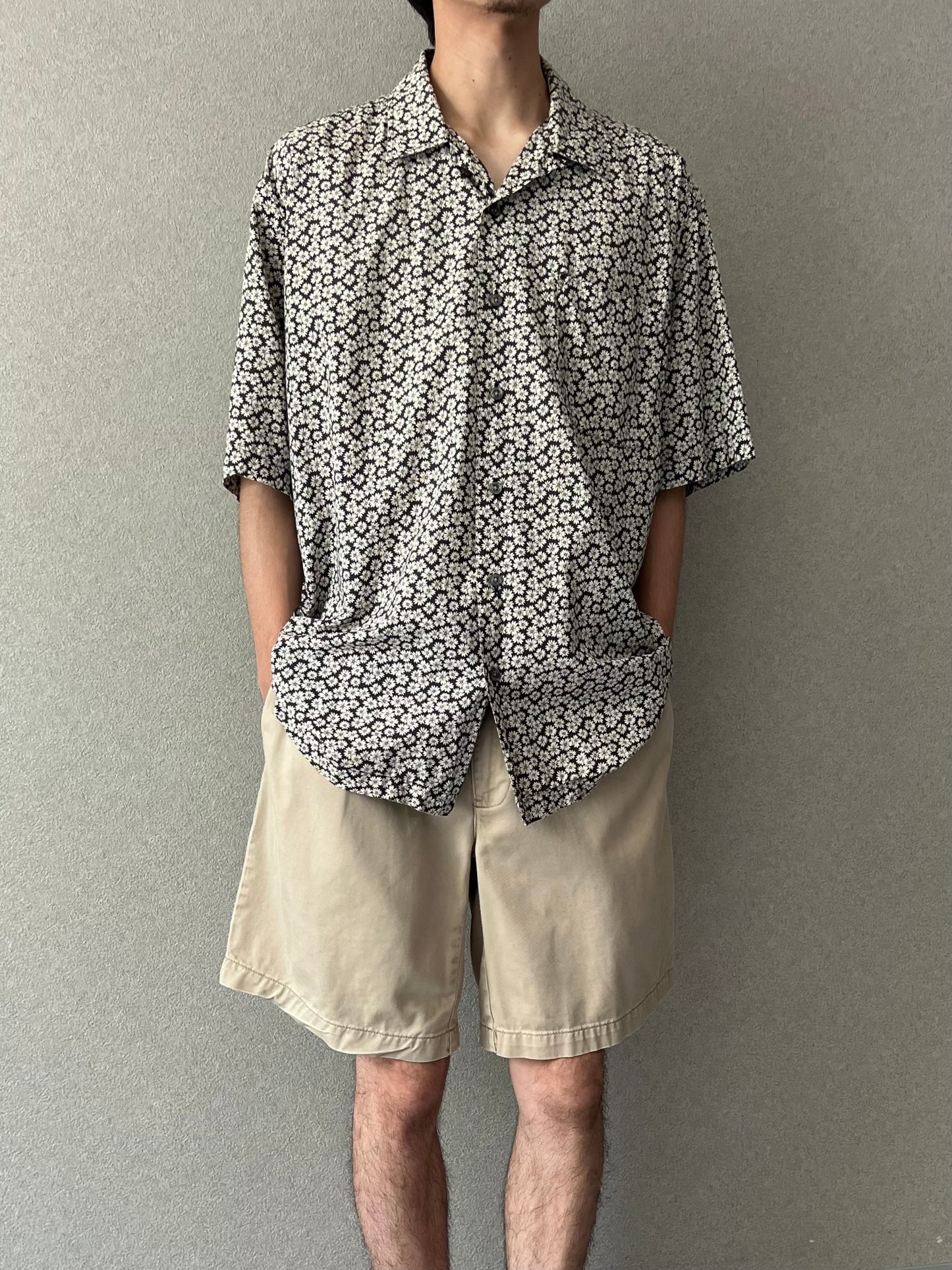 90's Polo Ralph Lauren open collar shirt "CLAYTON"