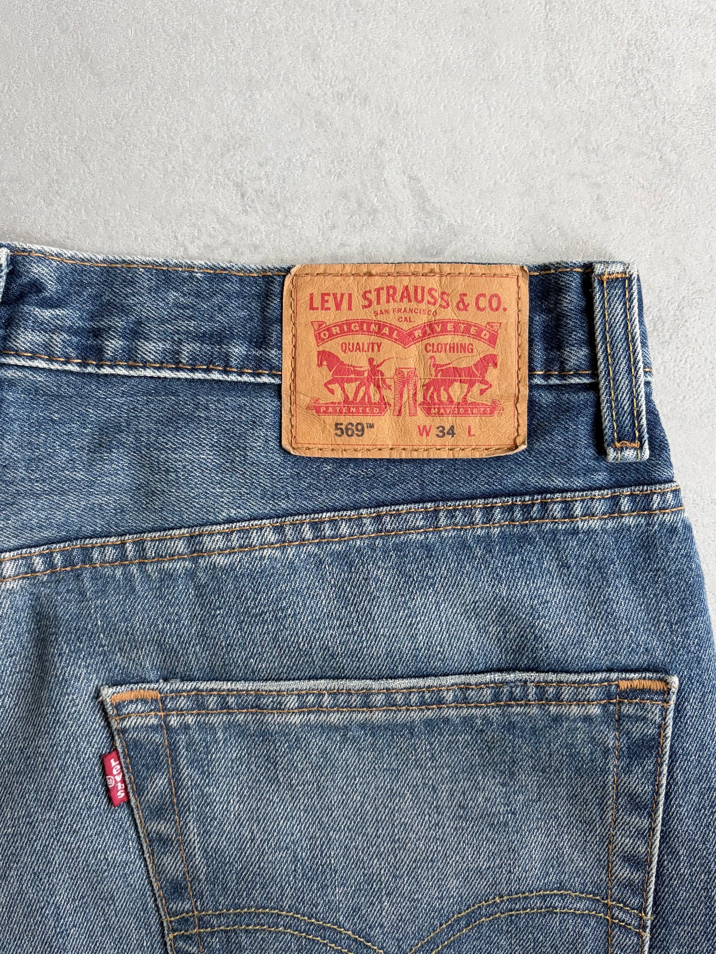 00's Levi's 569 denim shorts