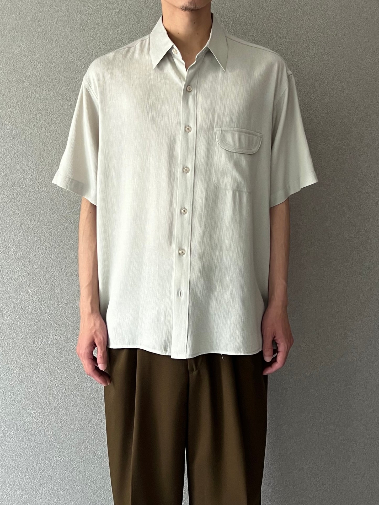 90's PERRY ELLIS S/S rayon shirt