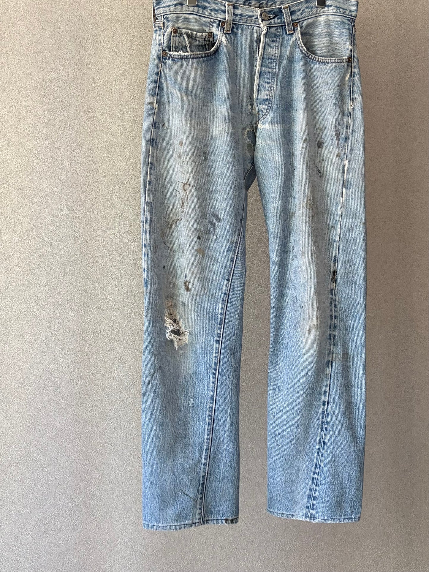 80's Levi's 501 denim pants "RED LINE”