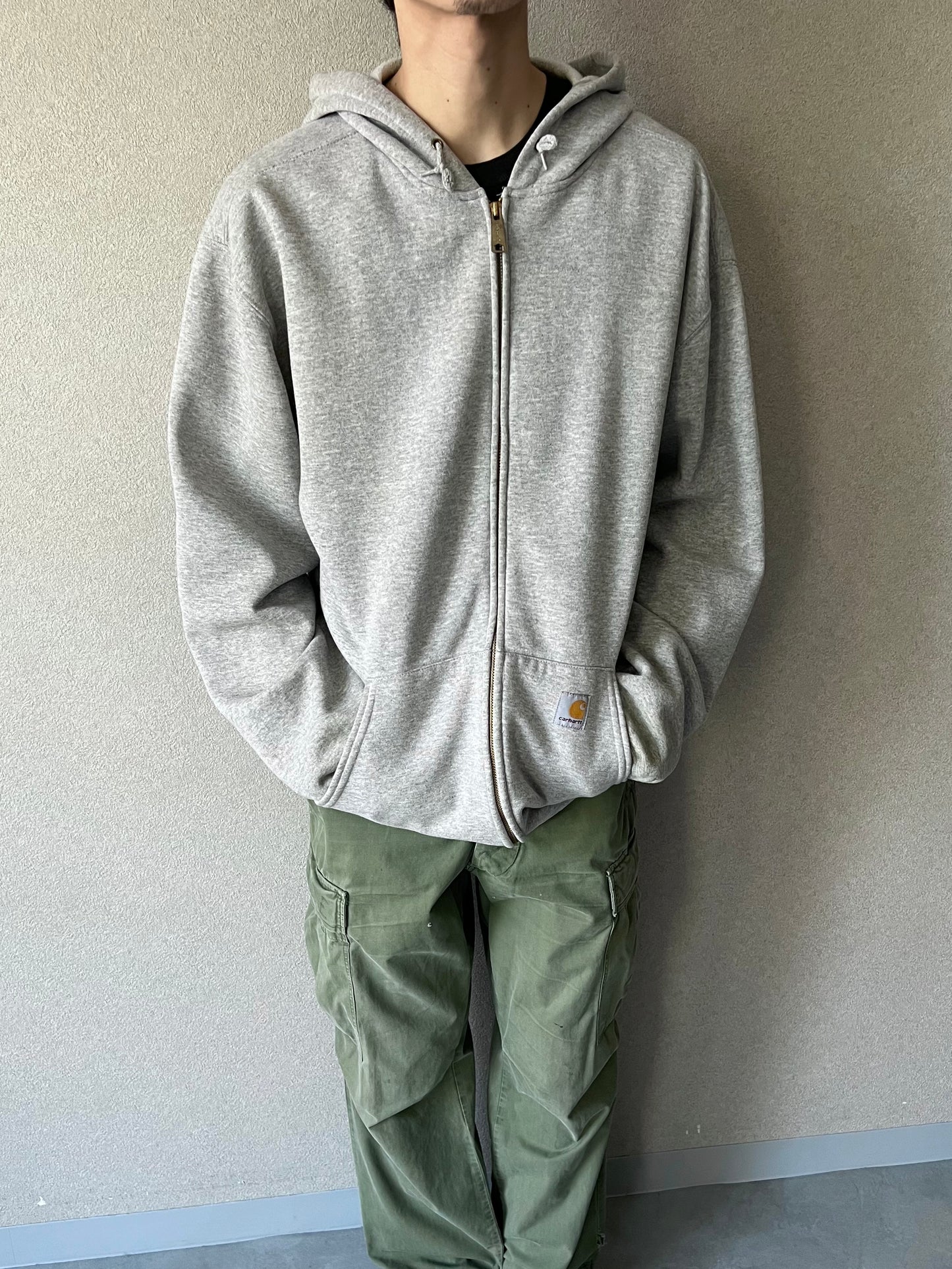 90's〜 carhartt zip up sweat hoodie