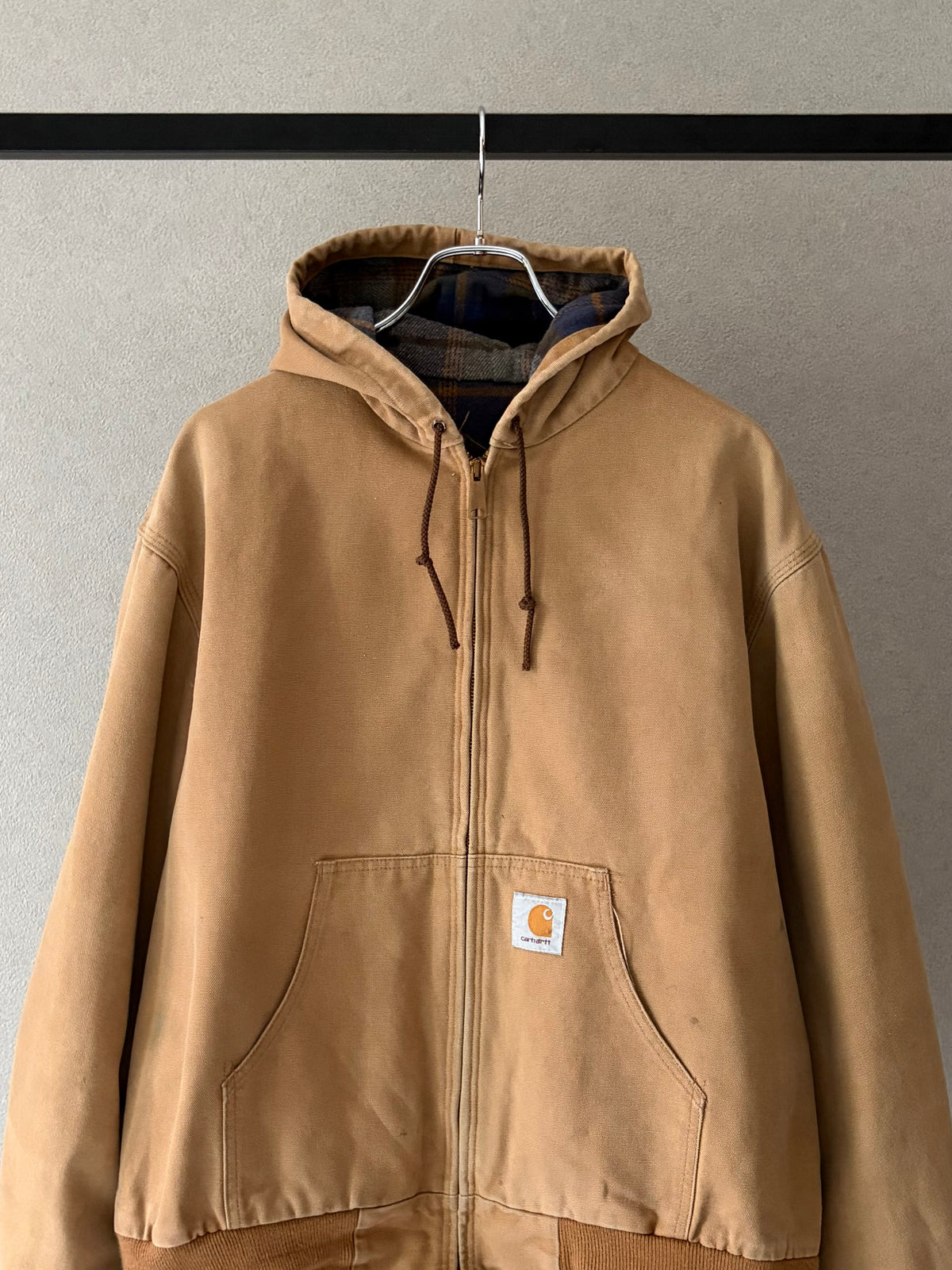 80's carhartt flannel lining work jacket "Made in USA"