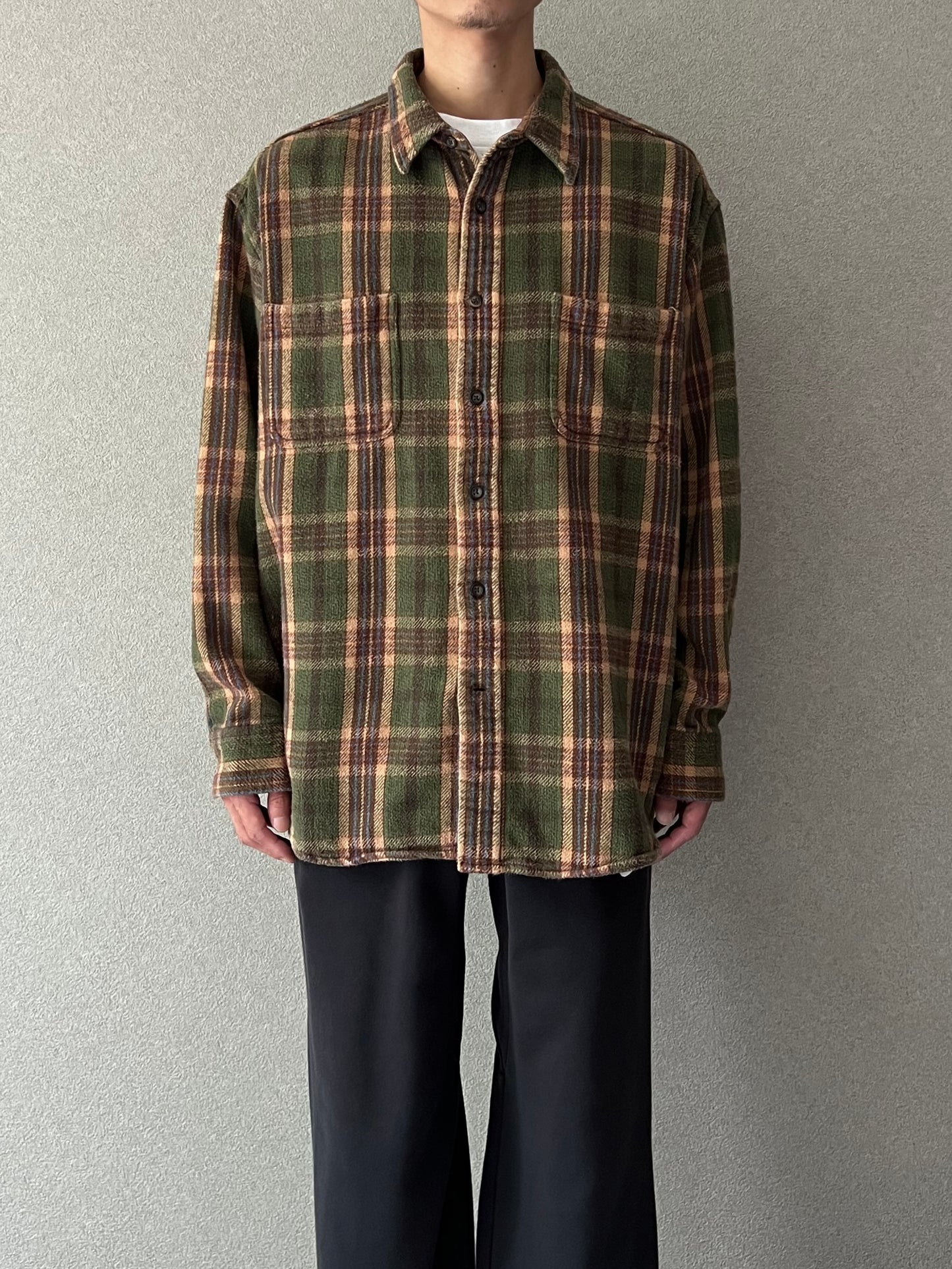00's ST.JOHN'S BAY flannel shirt