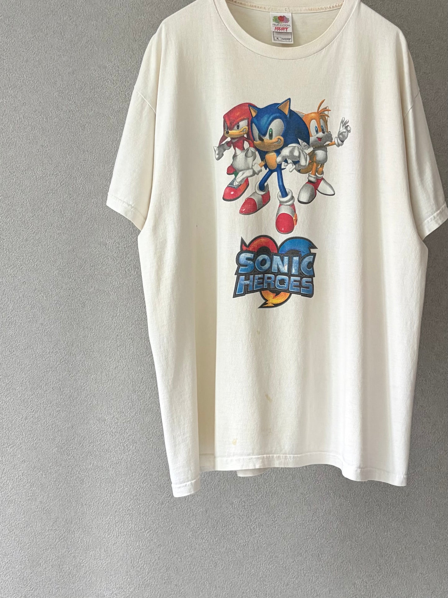 00's SONIC HEROES print t-shirt
