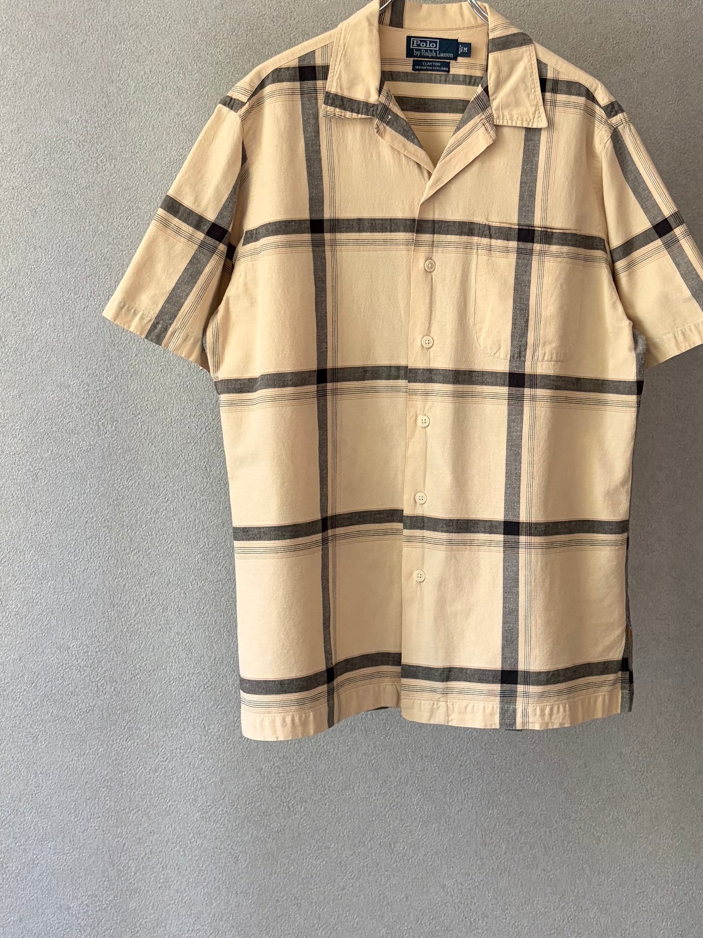 90's Polo Ralph Lauren open collar shirt "CLAYTON"