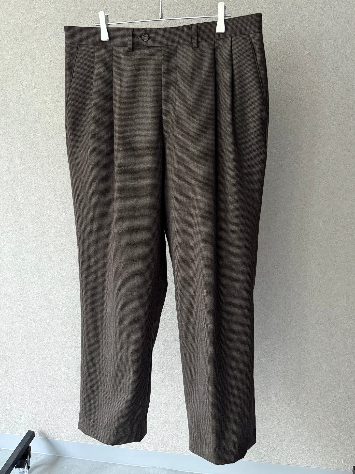 00's Santorelli wool flannel slacks "Made in ITALY"