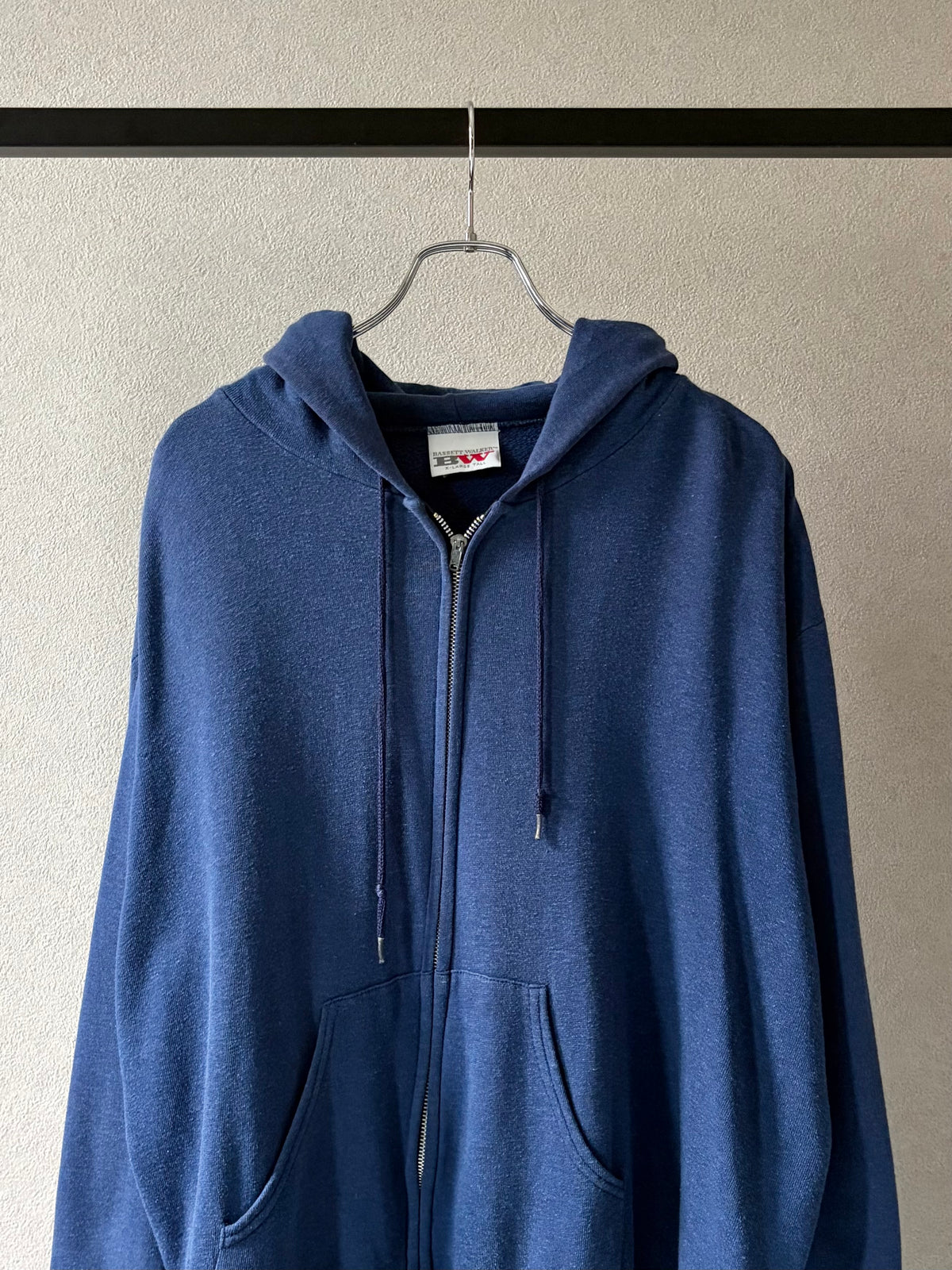 80's BW zip up sweat hoodie