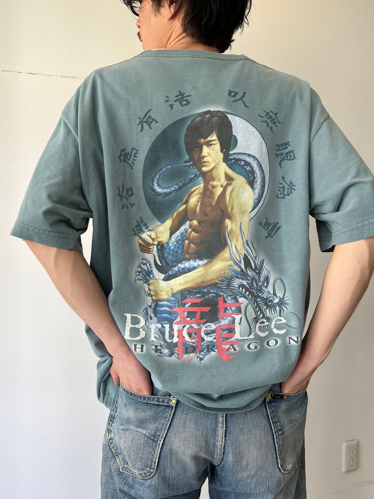 90's〜 Bruce Lee printed t-shirt