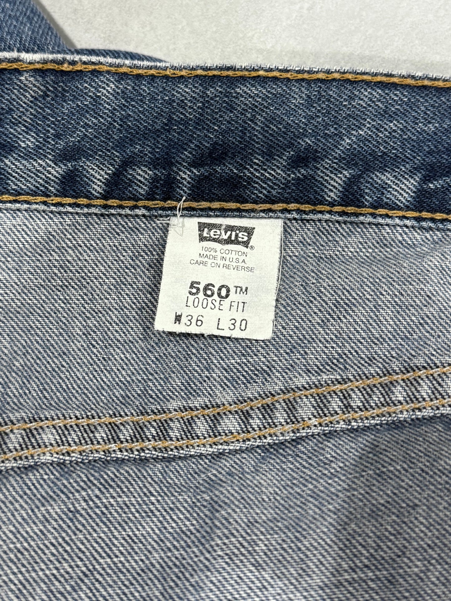 90's Levi's 560 denim pants "Made in USA"