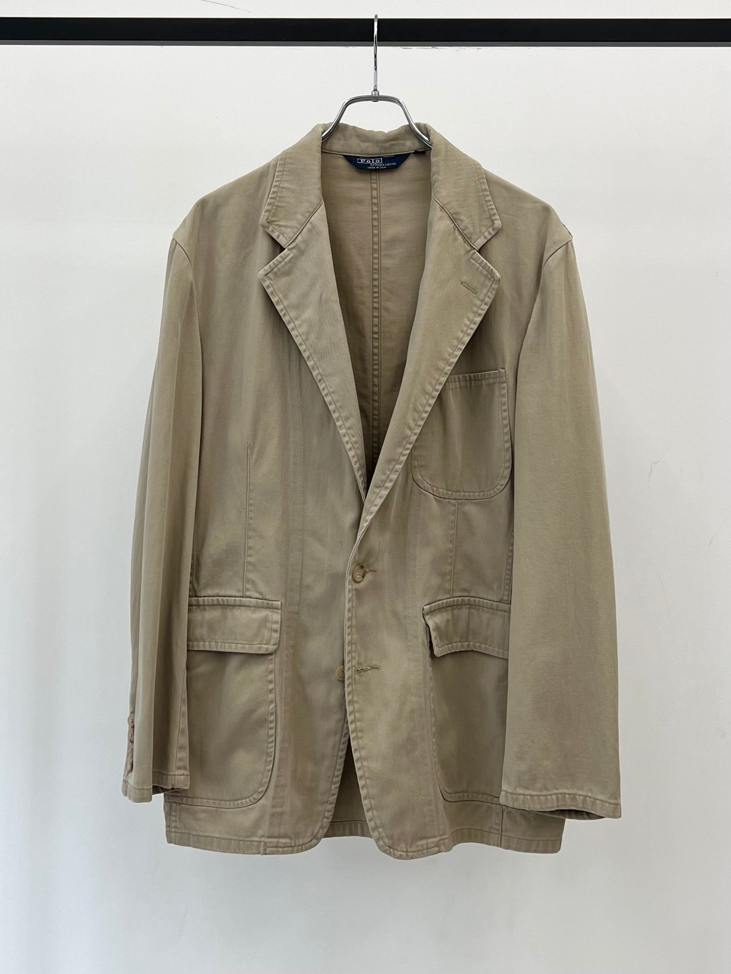 90's Polo Ralph Lauren cotton tailored jacket "Made in USA"
