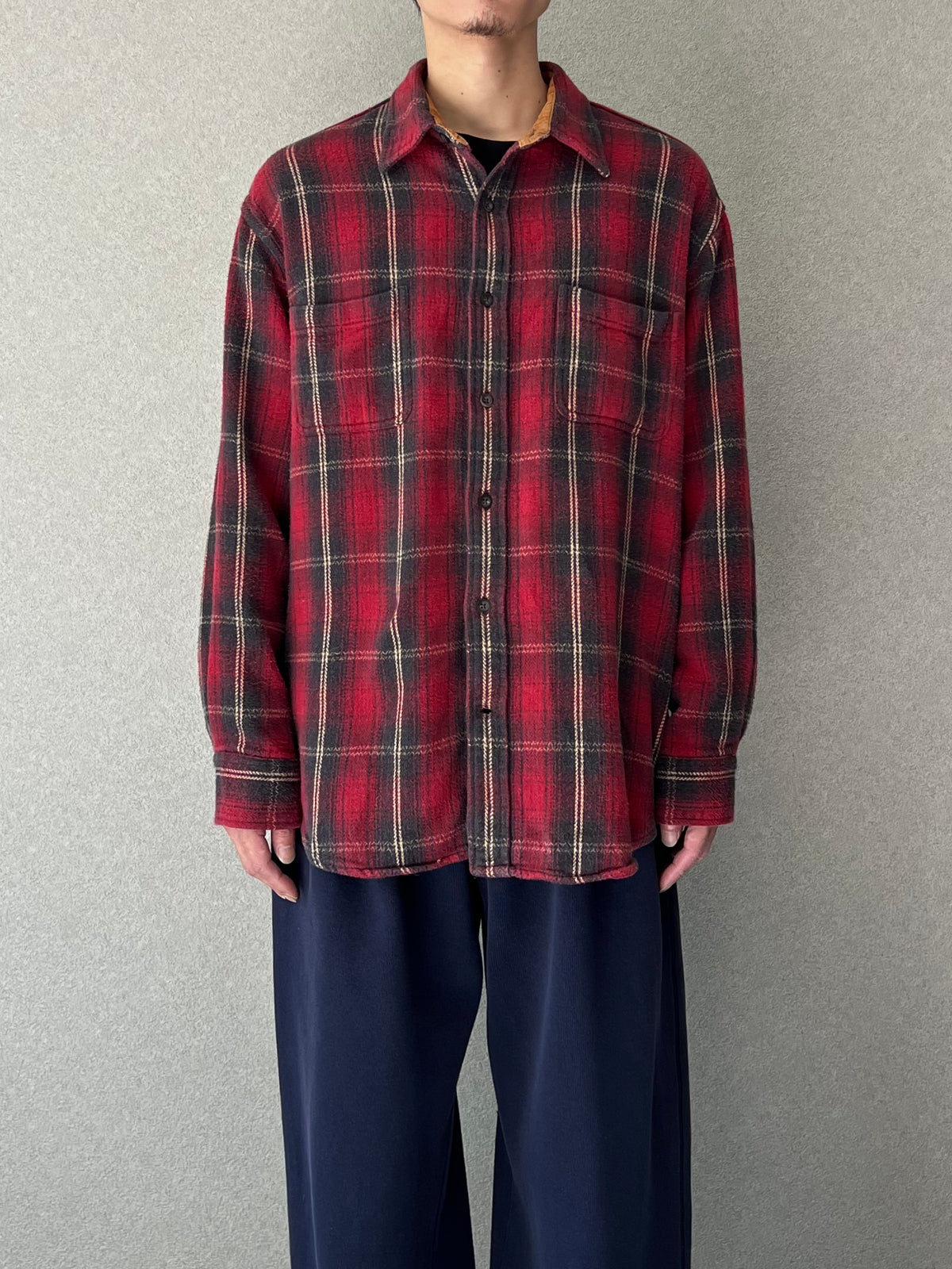 00's ST.JOHN'S BAY flannel shirt