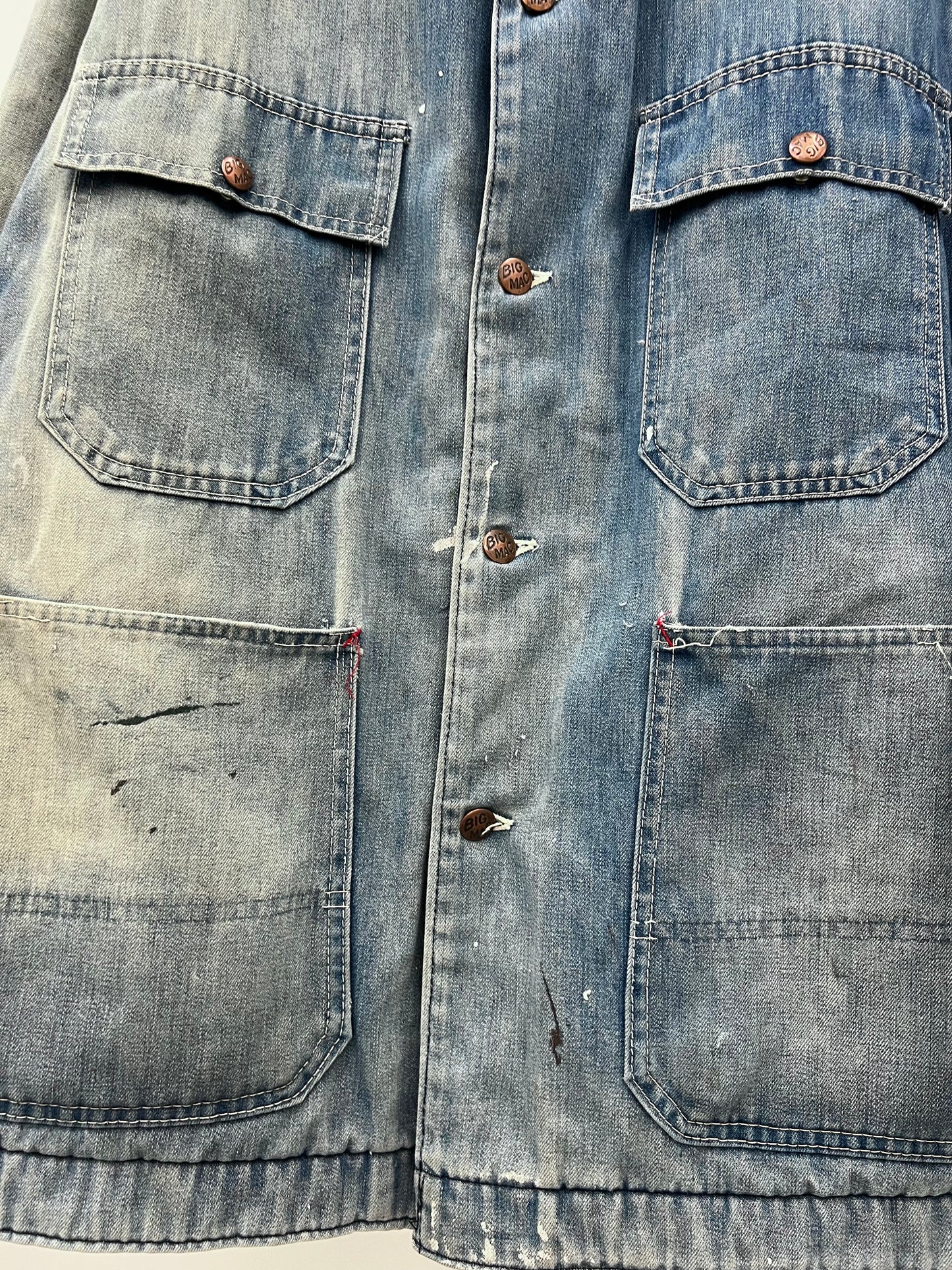 70's BIG MAC denim coverall jacket "Sun fade"