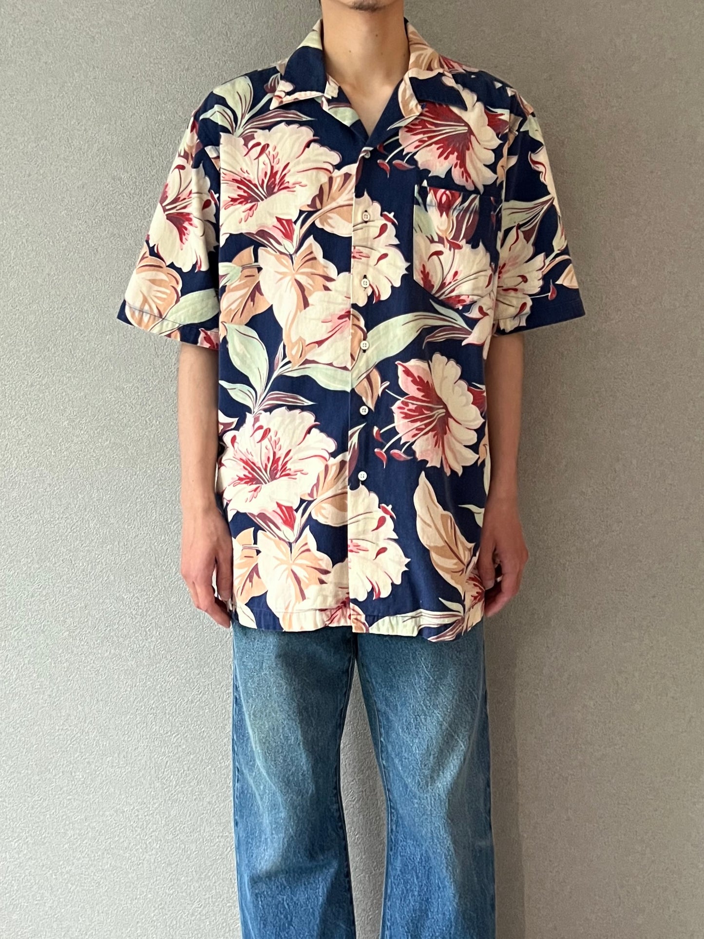 80's〜 Polo Ralph Lauren open collar shirt
