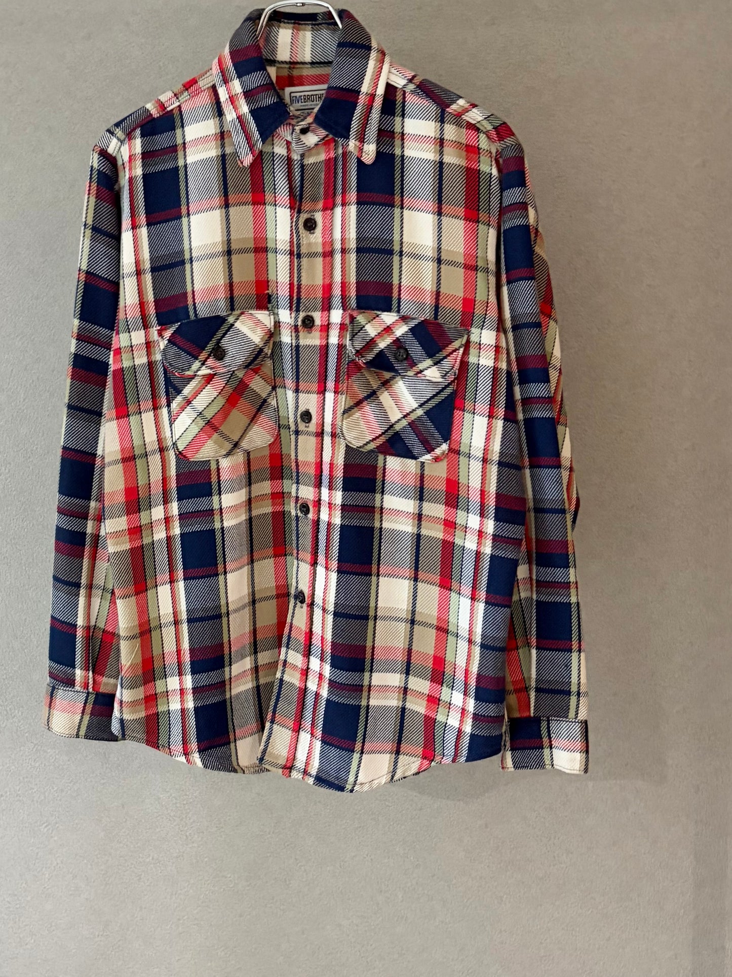 70's〜 FIVE BROTHER flannel shirt "Made in USA"