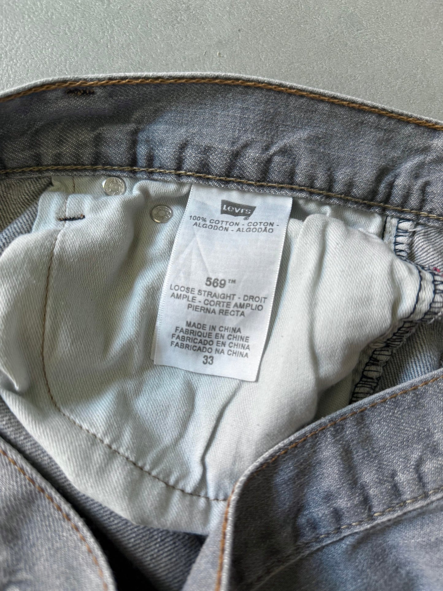 00's Levi's 569 denim shorts