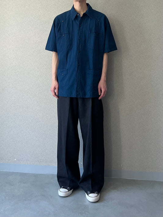 90's HIXCATL guayabera shirt