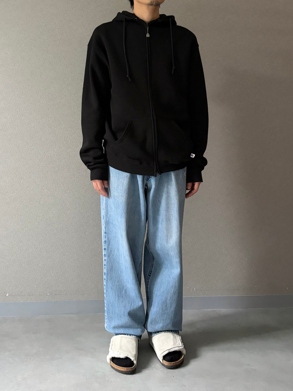 80's RUSSELL zip up sweat hoodie "Made in USA"