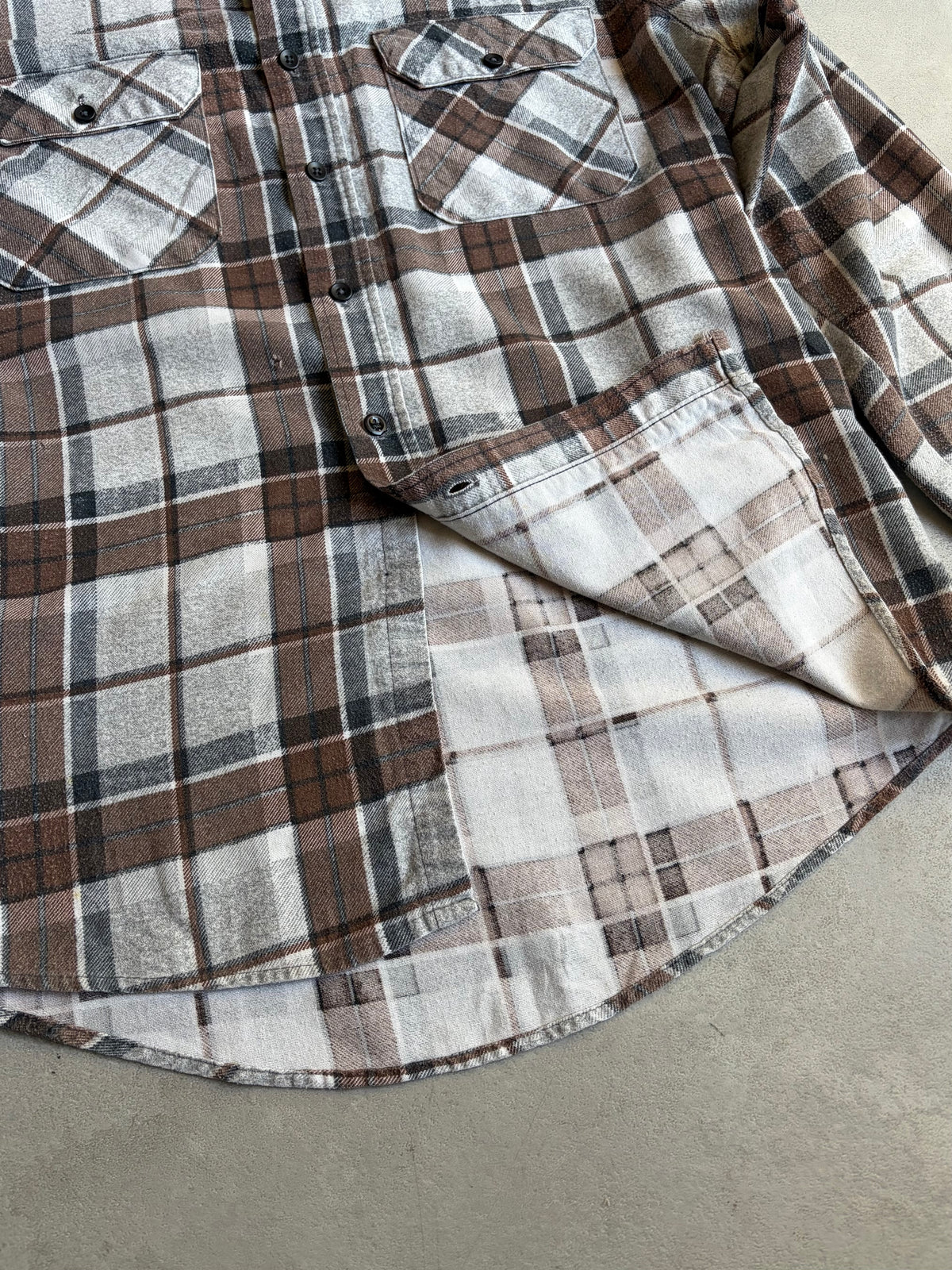 80's Fieldmaster print flannel shirt "Made in USA"