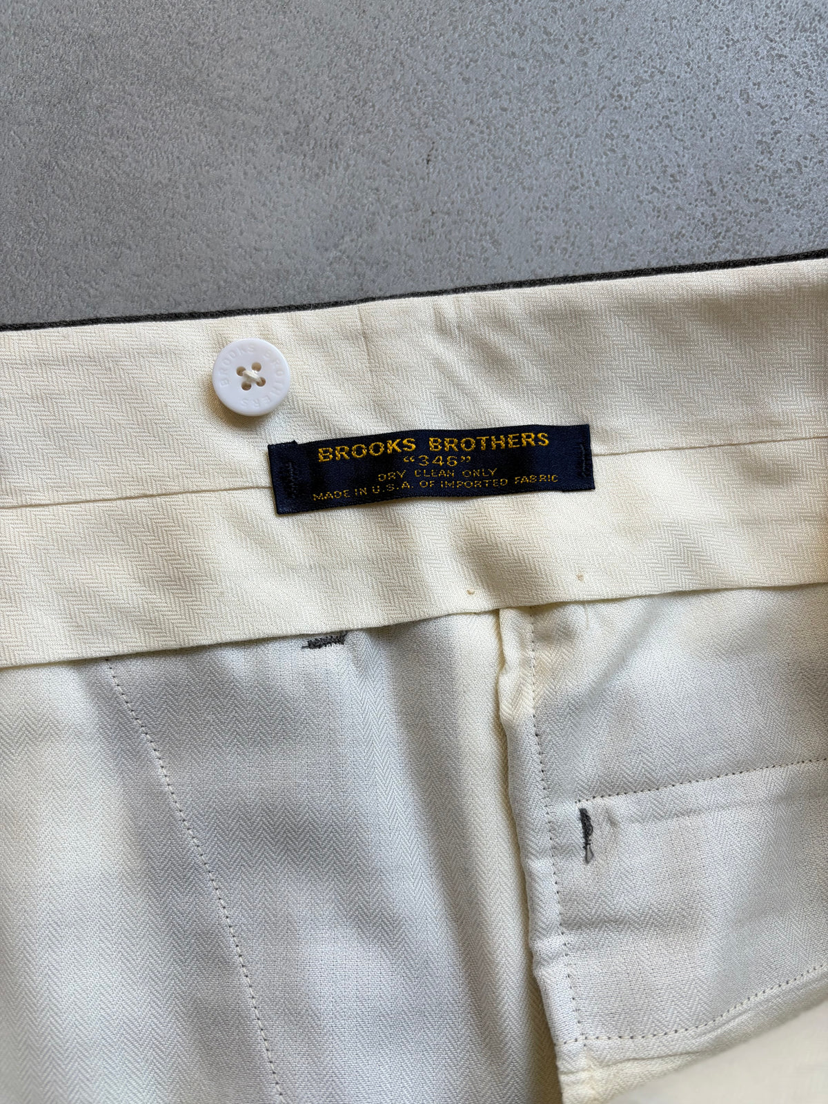 80's Brooks Brothers wool flannel slacks "Made in USA"