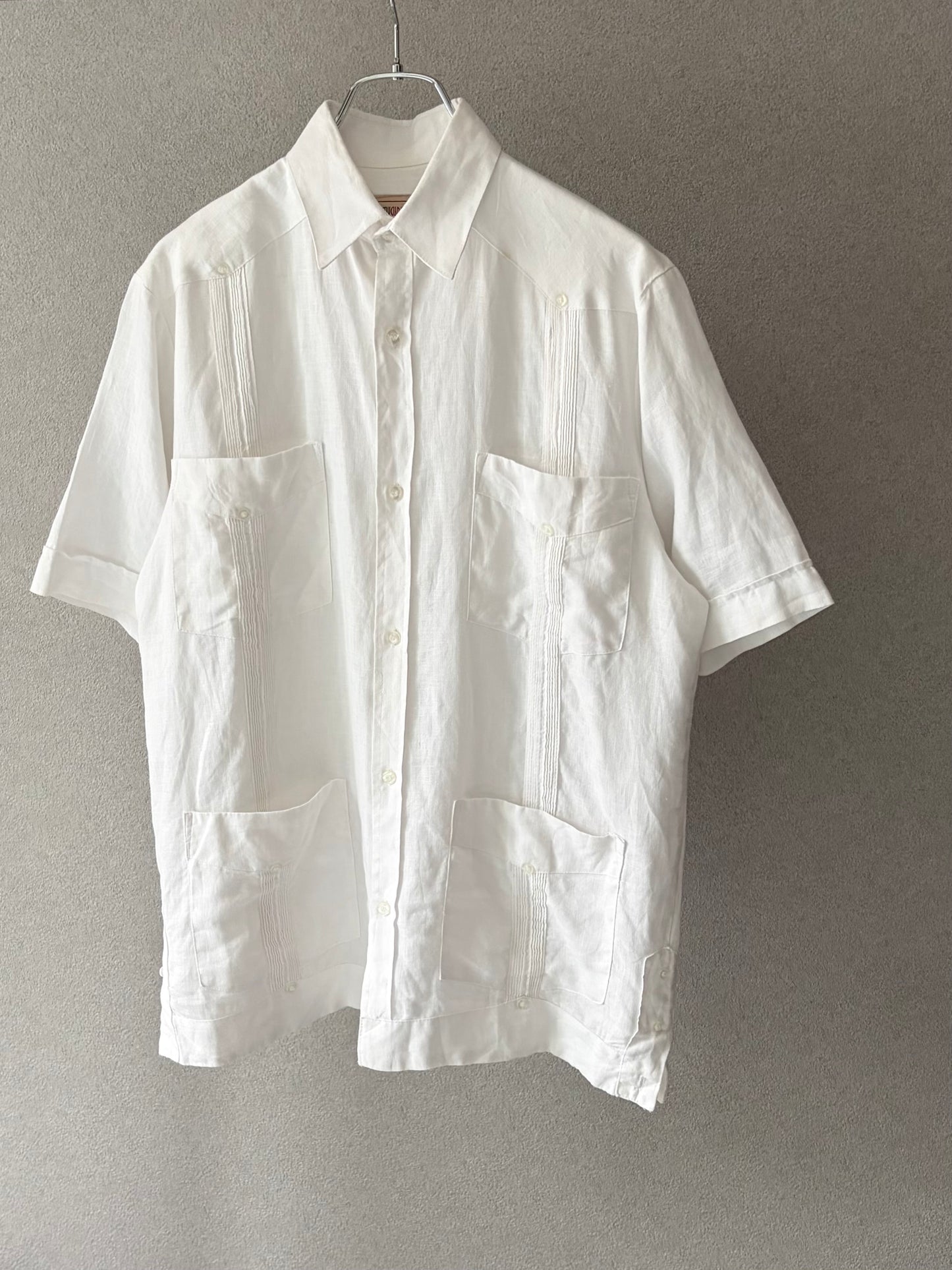 90's MY CUBAN STORE linen guayabera shirt