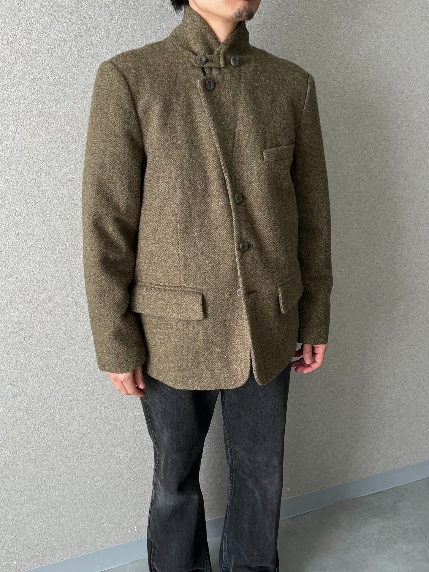00's L.L.Bean insulation tweed jacket