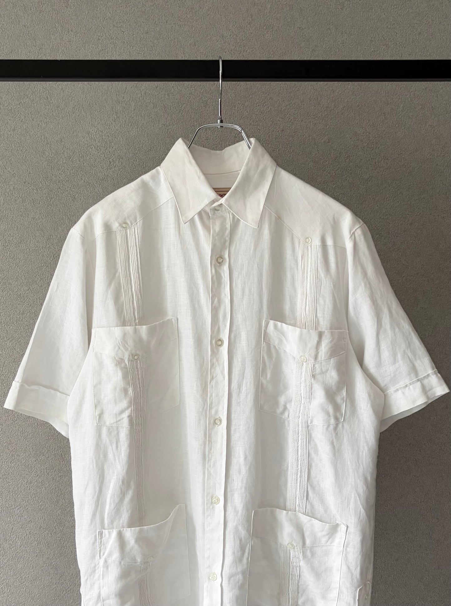 90's MY CUBAN STORE linen guayabera shirt