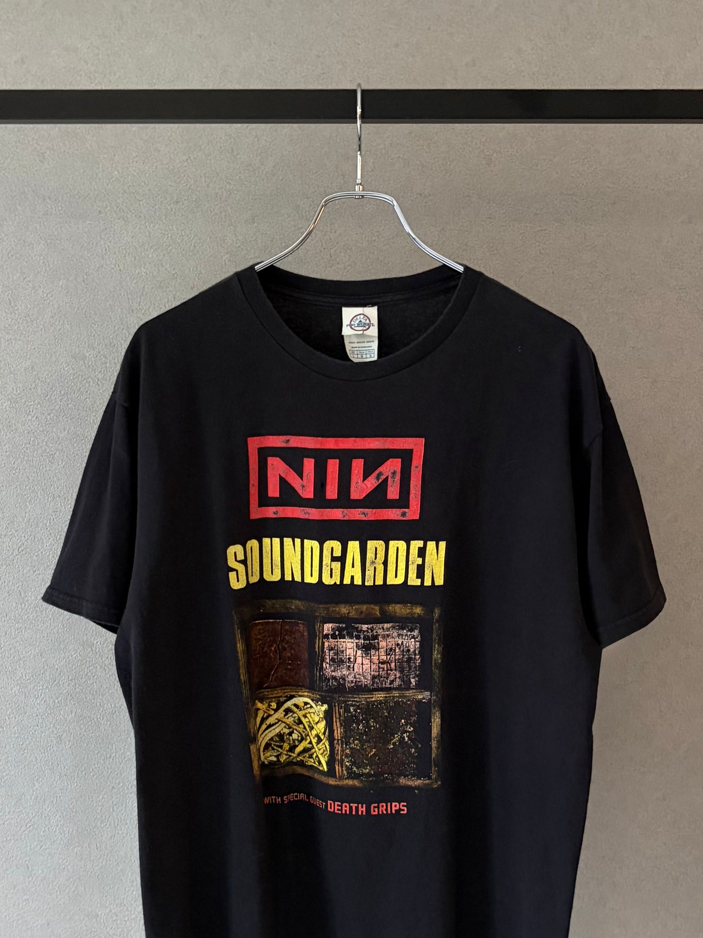 10's Nine Inch Nails × SOUNDGARDEN music t-shirt