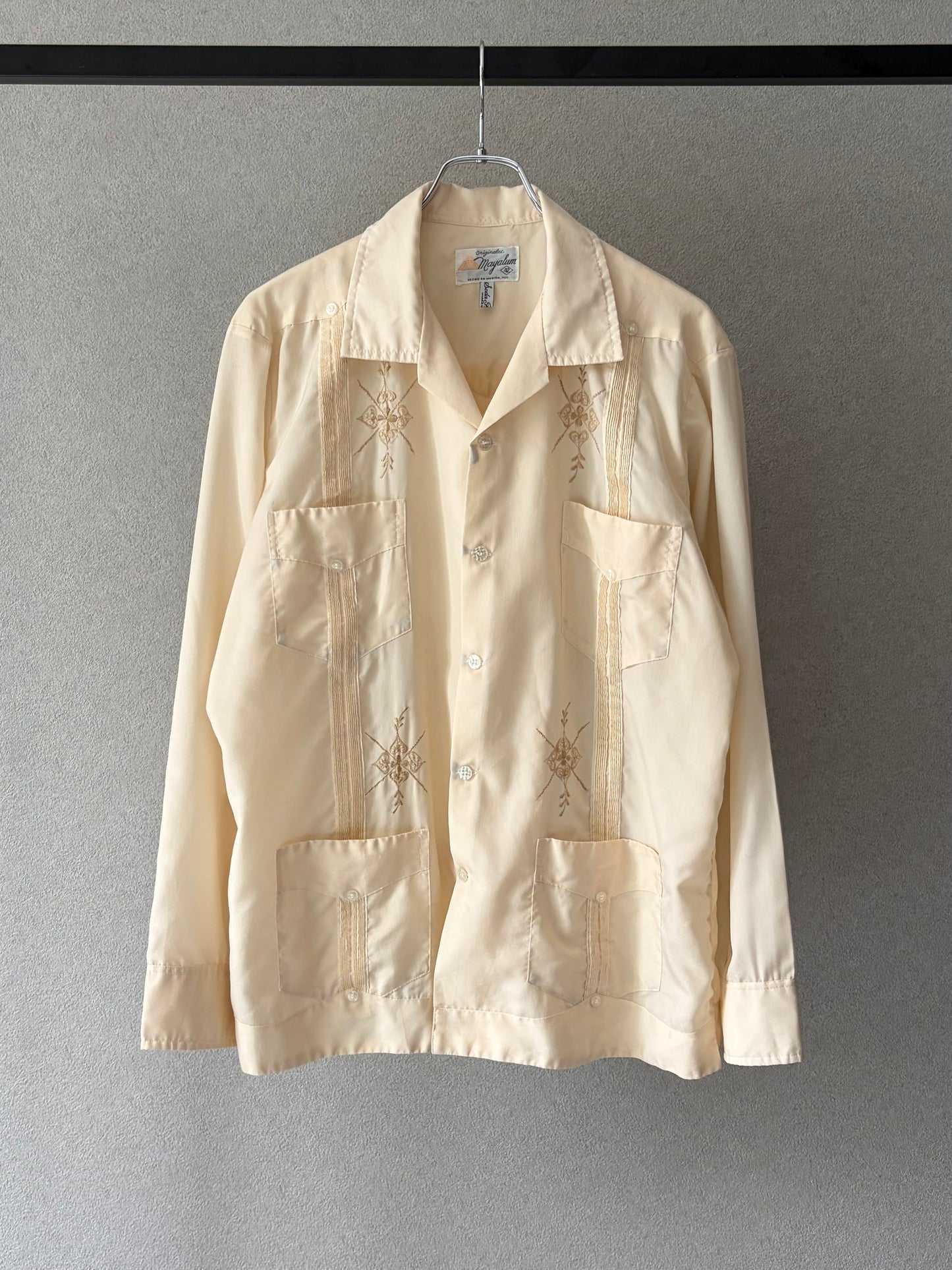 80's Mayalan L/S guayabera shirt