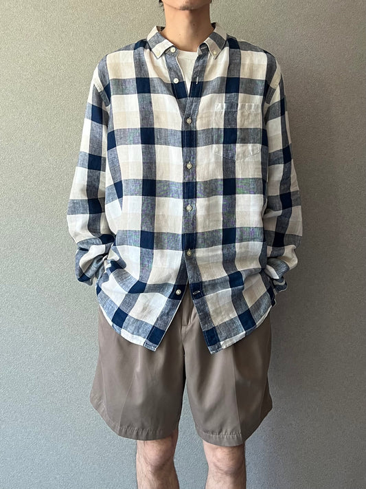 00's BANANA REPUBLIC linen shirt