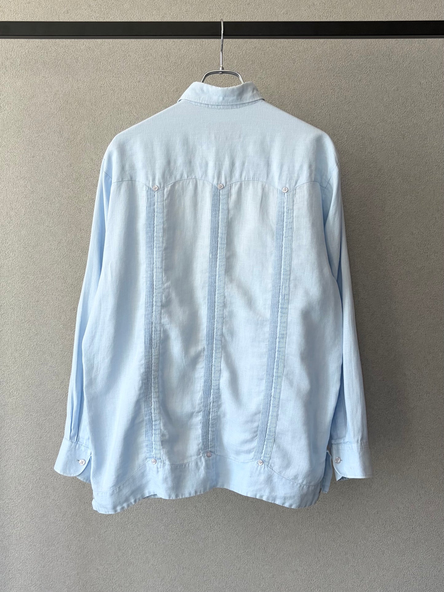 90's PANABRISA CORONA linen guayabera shirt