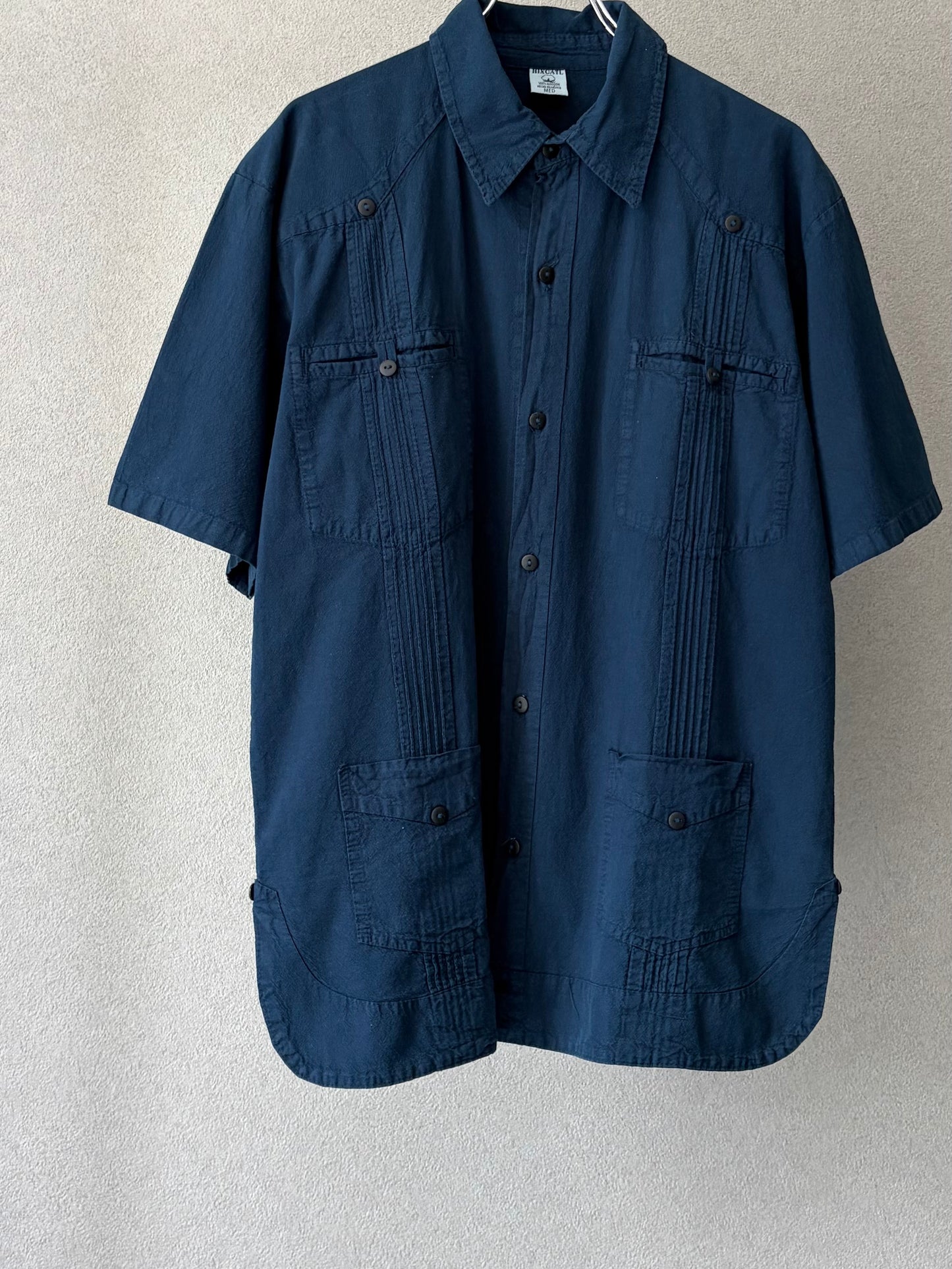 90's HIXCATL guayabera shirt