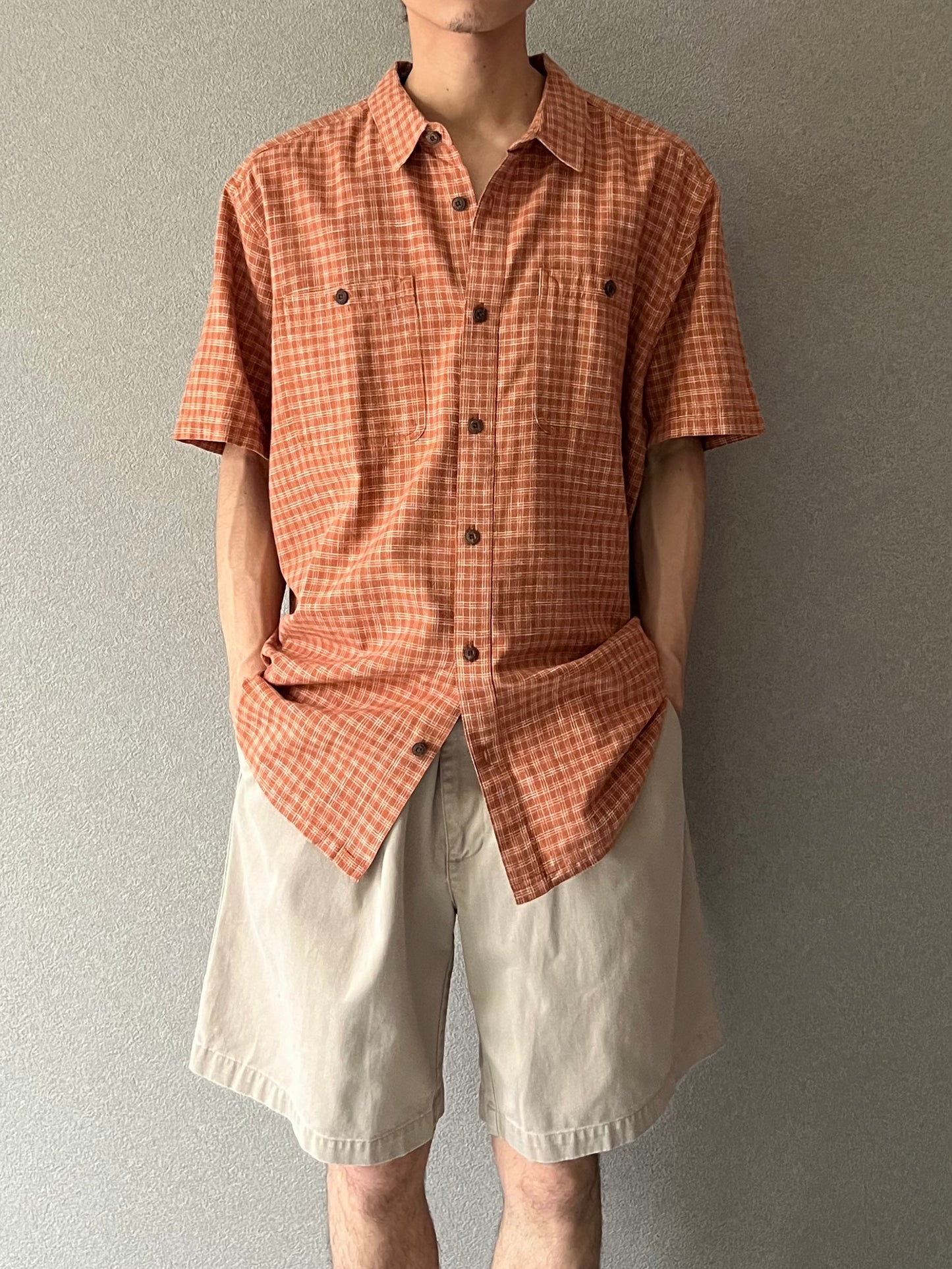 00's patagonia hemp×cotton shirt