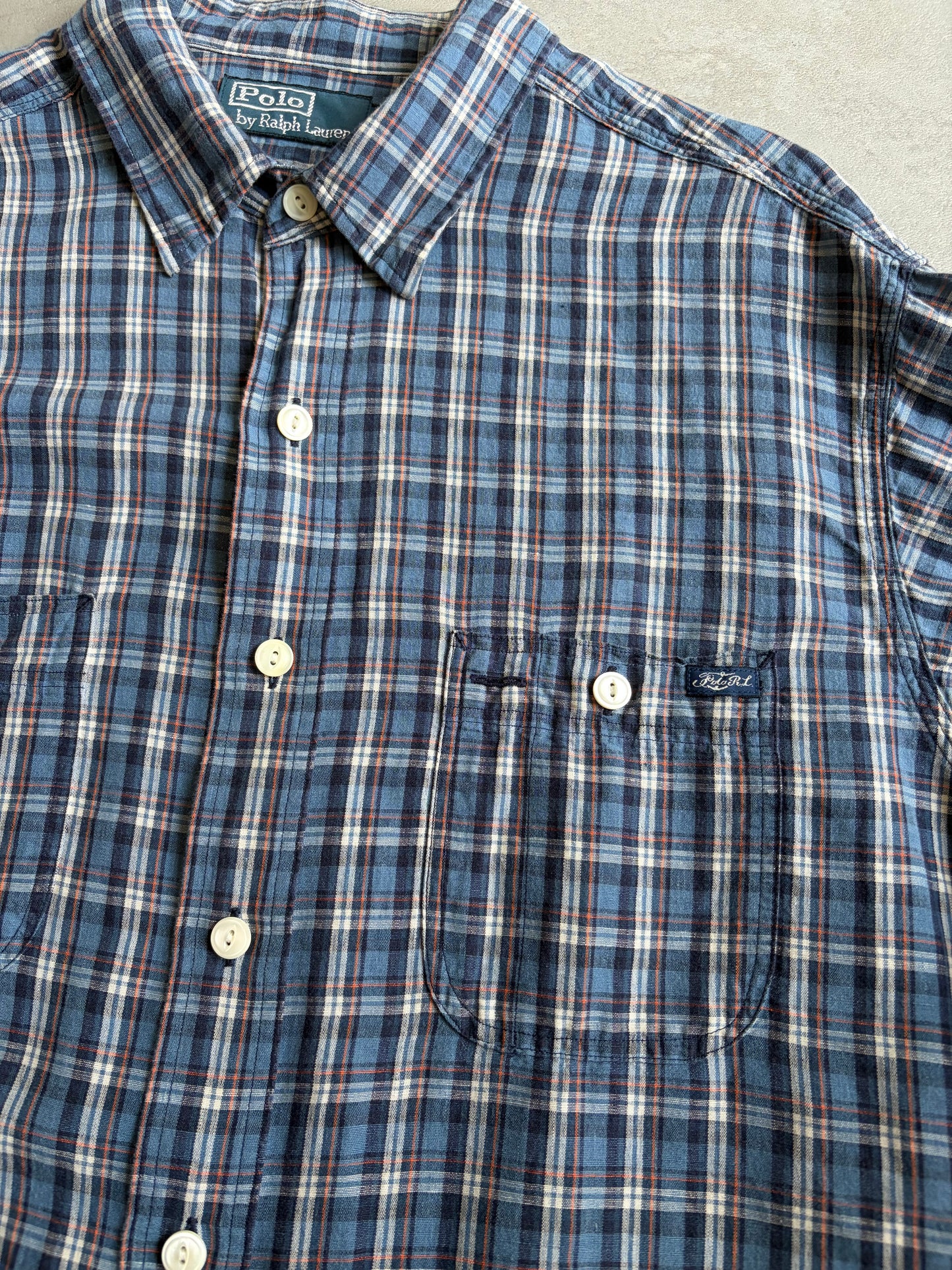 00's Polo Ralph Lauren linen work shirt