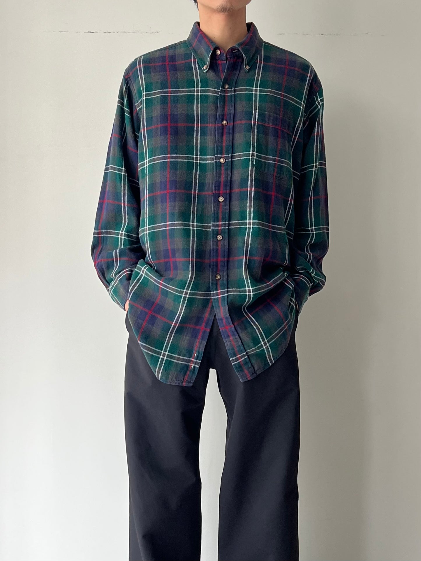 80's〜 Brooks Brothers flannel shirt