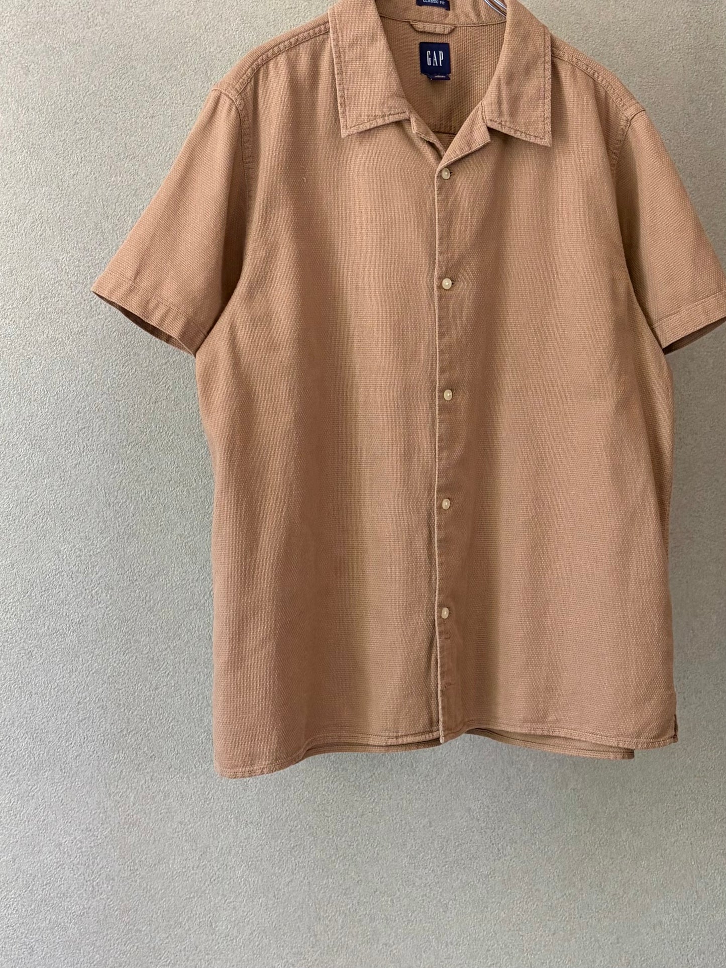 00's GAP open collar shirt