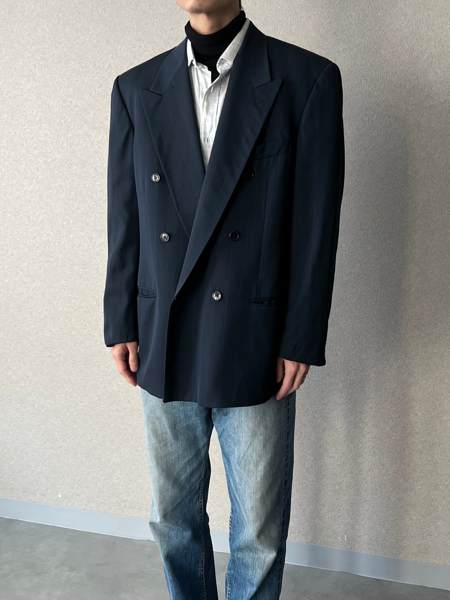 90's MANI × Neiman Marcus tailored jacket "Made in ITALY"