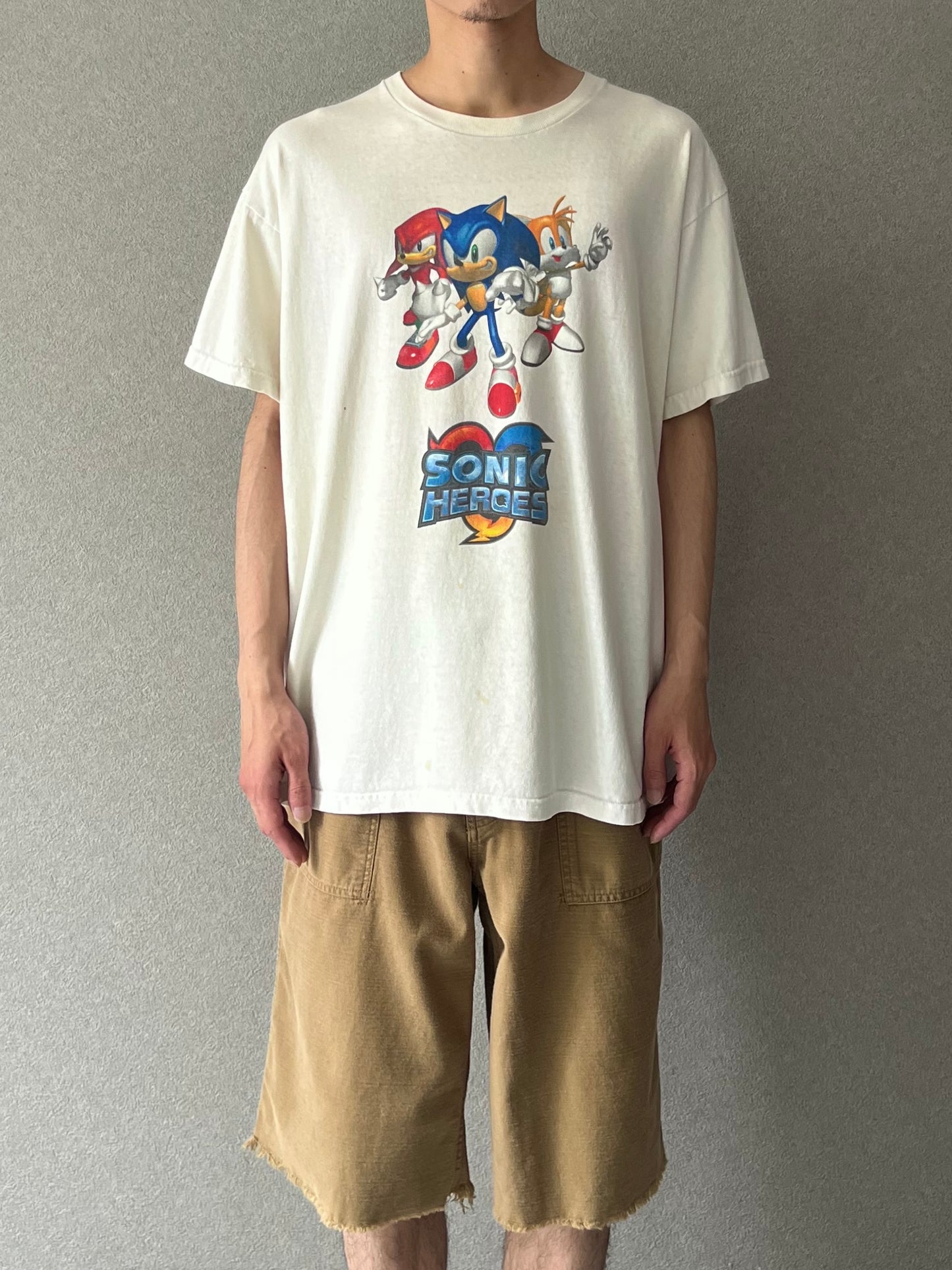 00's SONIC HEROES print t-shirt