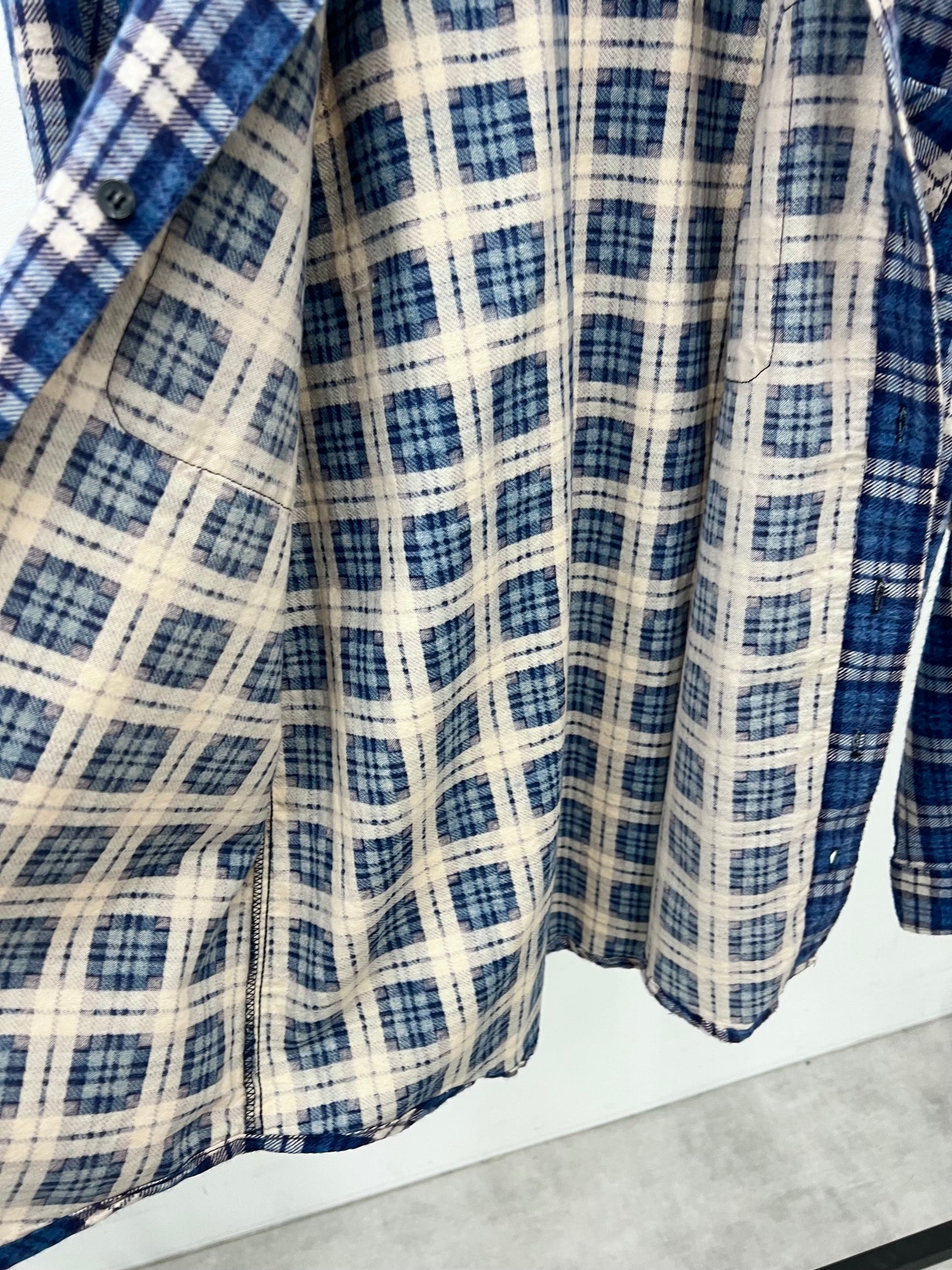 80's SAUGATUCK print flannel shirt