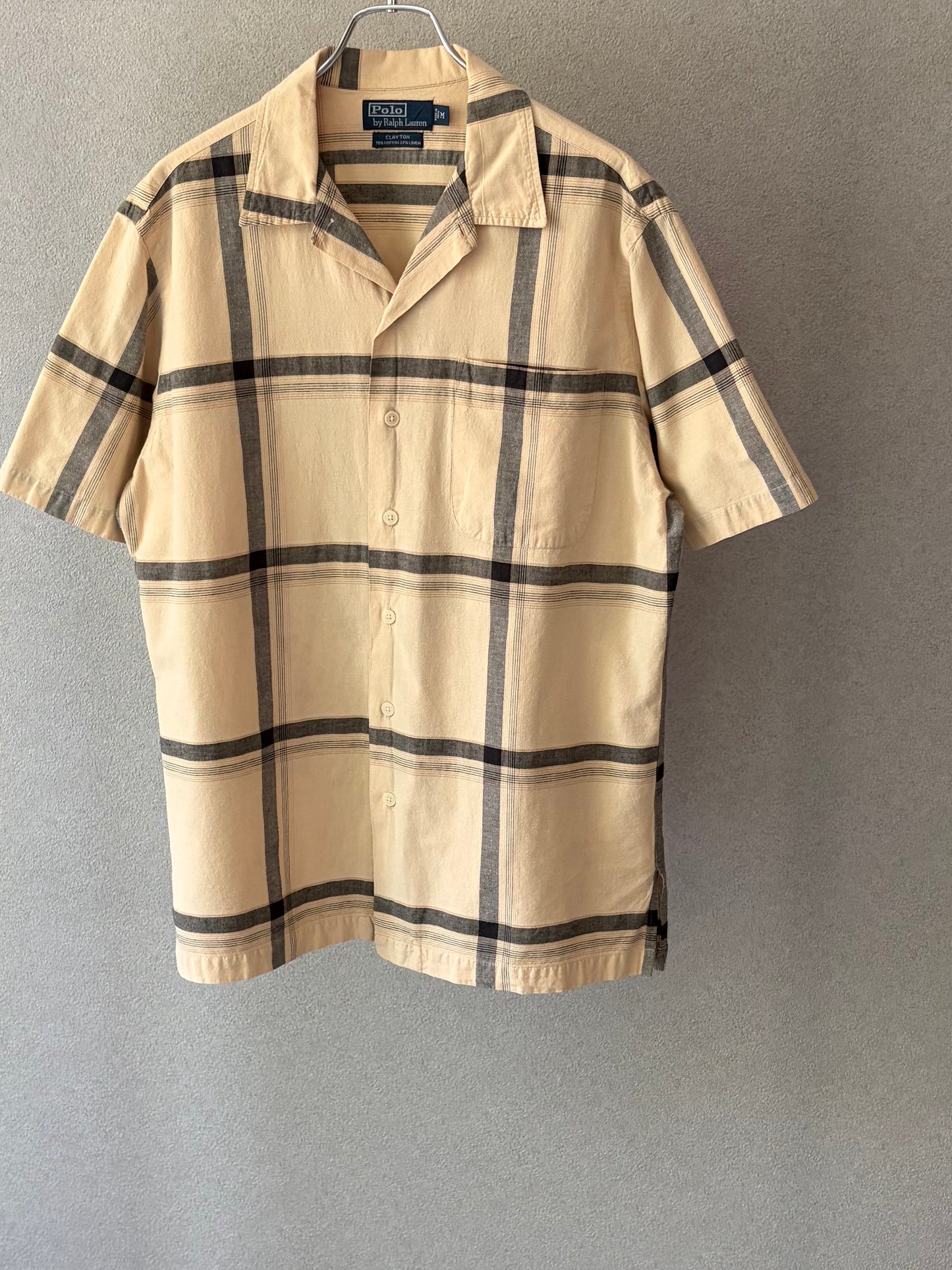 90's Polo Ralph Lauren open collar shirt "CLAYTON"