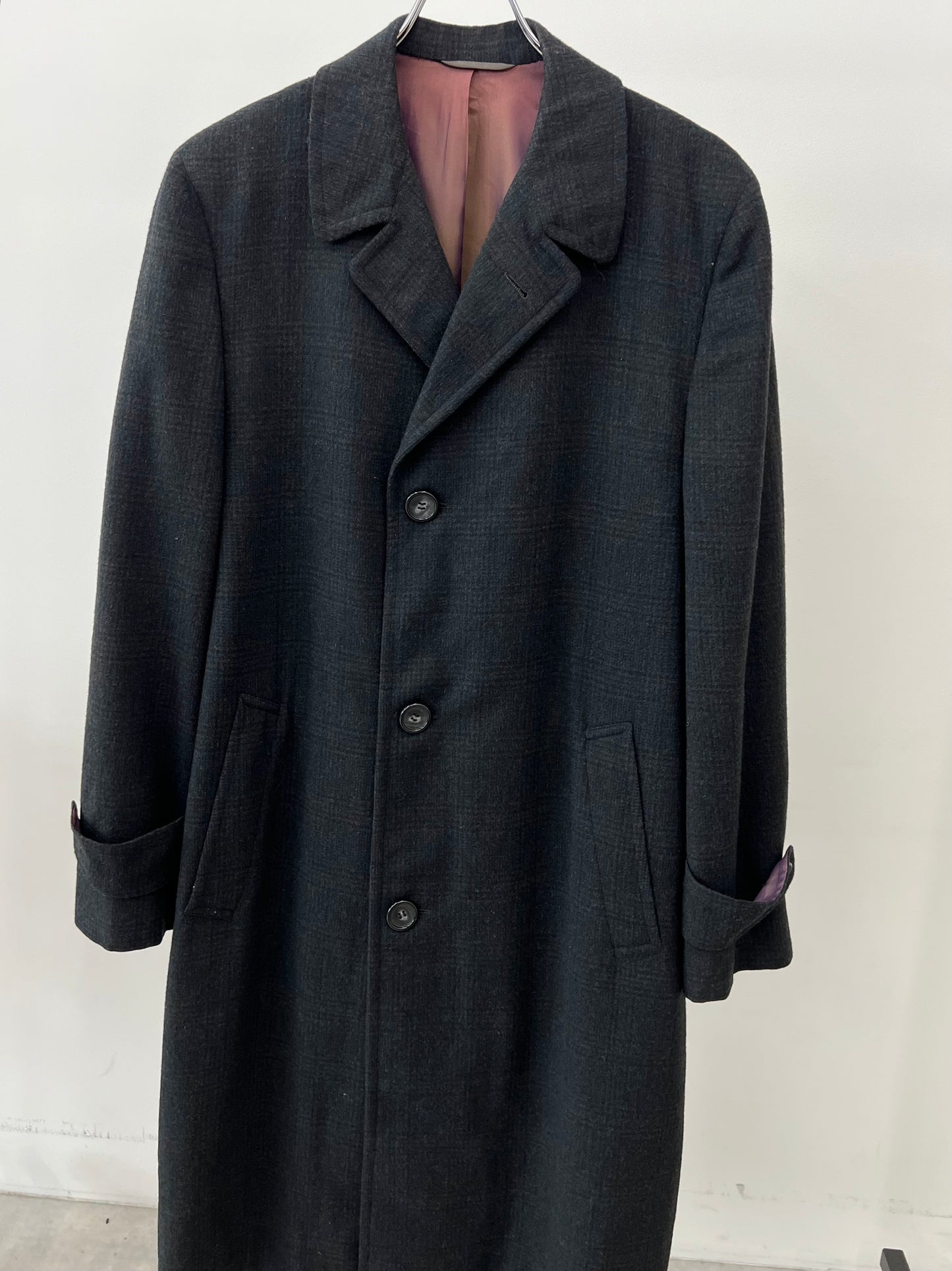 60s VINTAGE wool chester coat