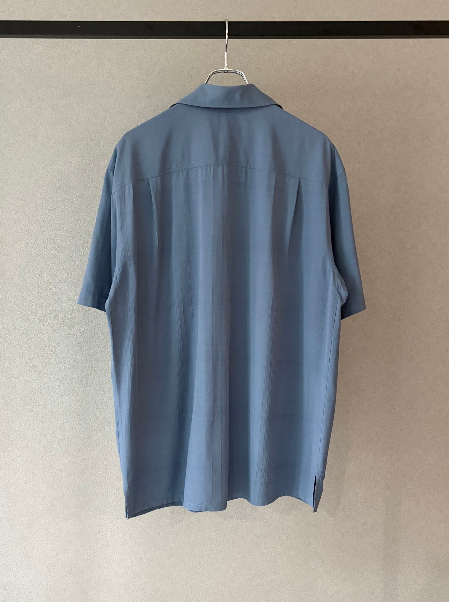 00's Joseph & Feiss open collar silk shirt