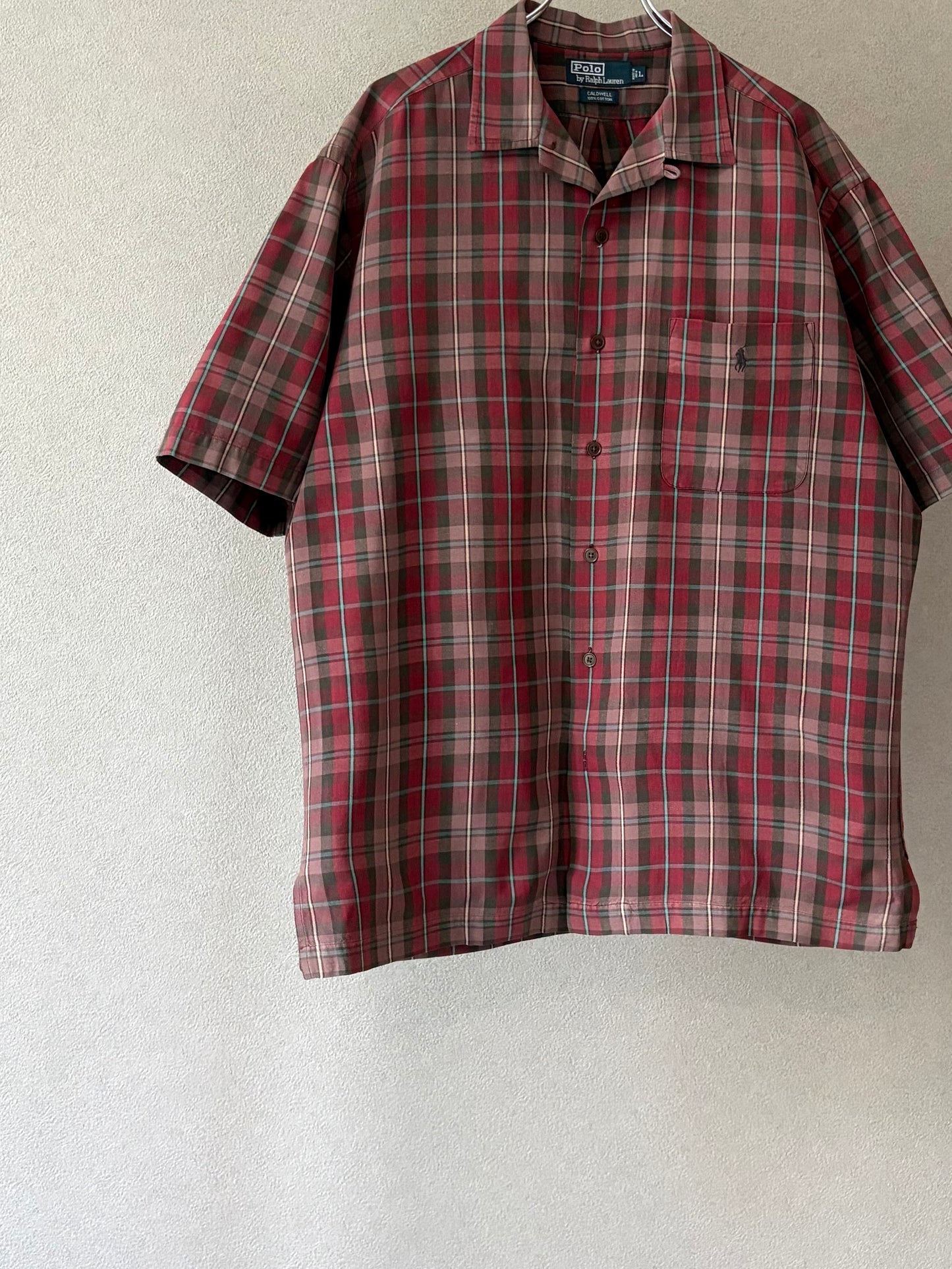 90's Polo Ralph Lauren open collar shirt "CALDWELL"