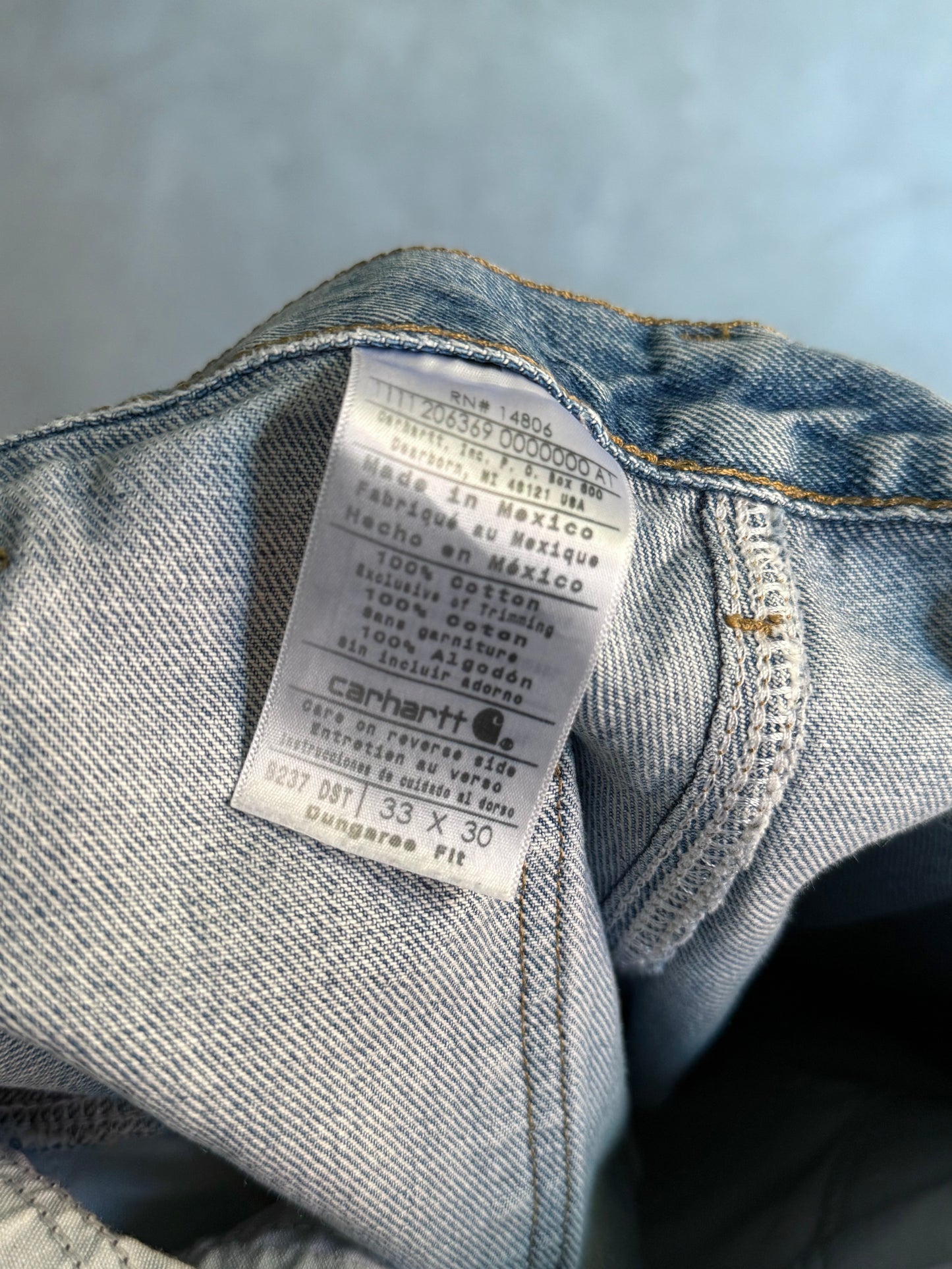 00's carhartt denim painter pants