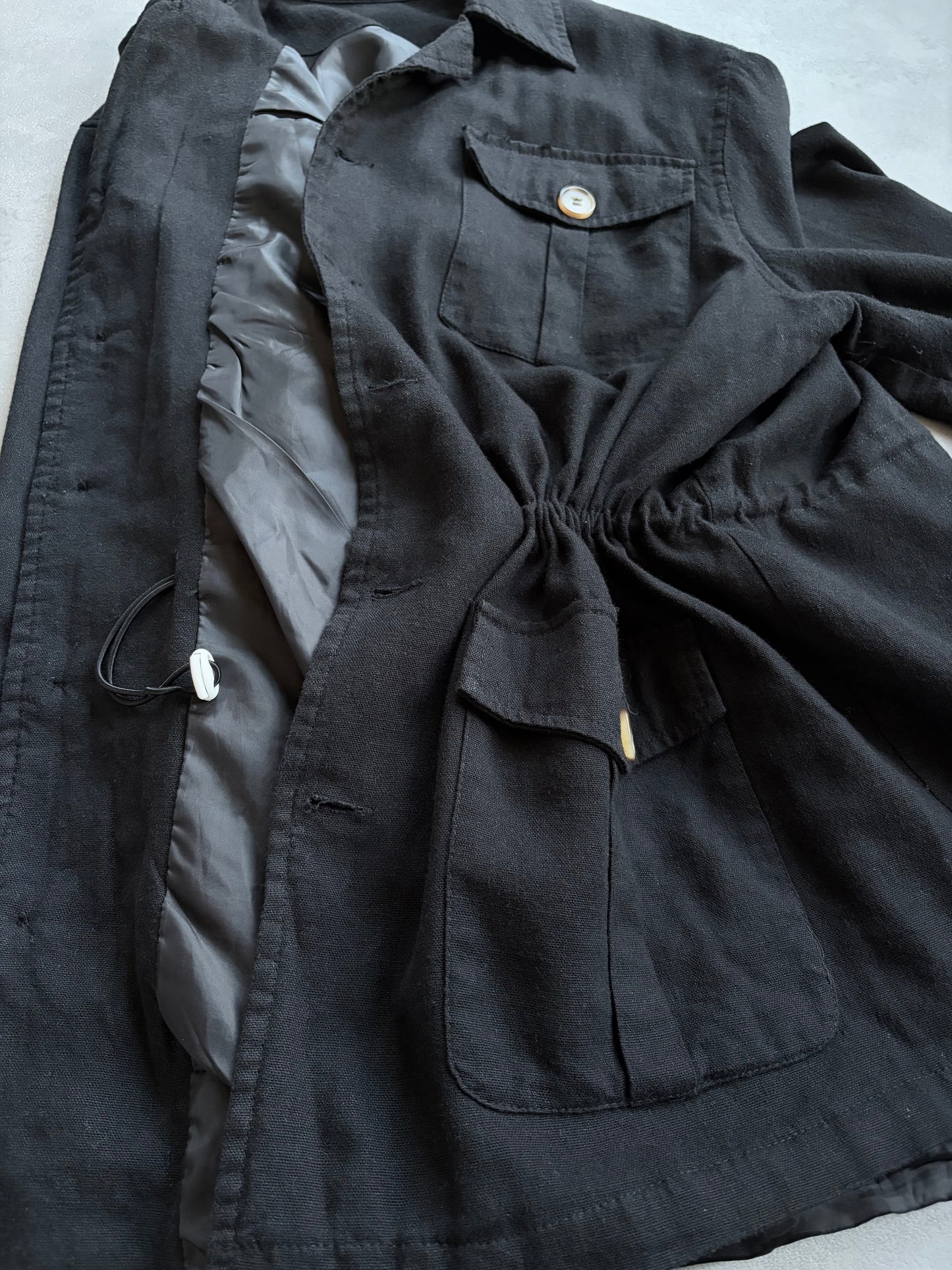80's〜 UNKNOWN linen safari style jacket