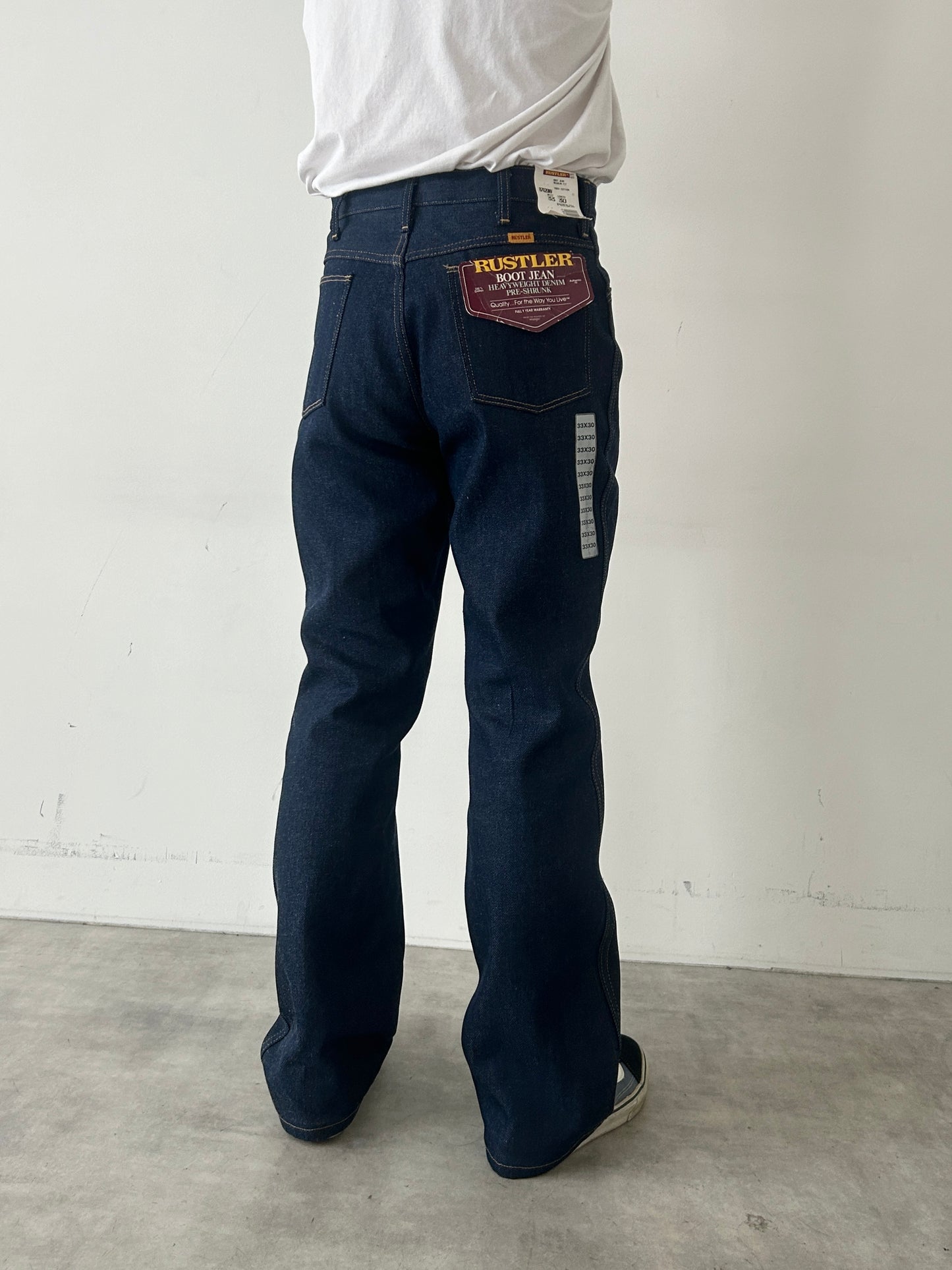 90's RUSTLER denim pants "DEAD STOCK"