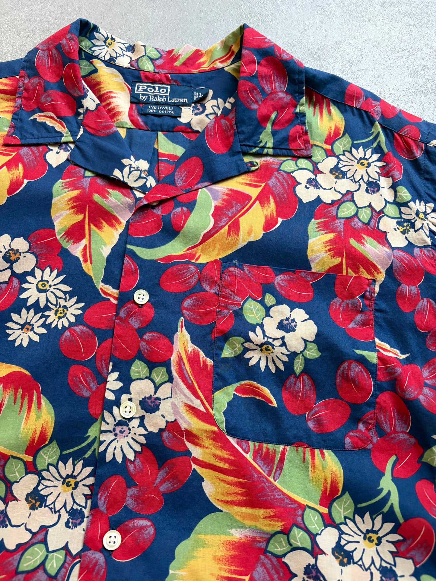 90's Polo Ralph Lauren open collar shirt "CALDWELL"