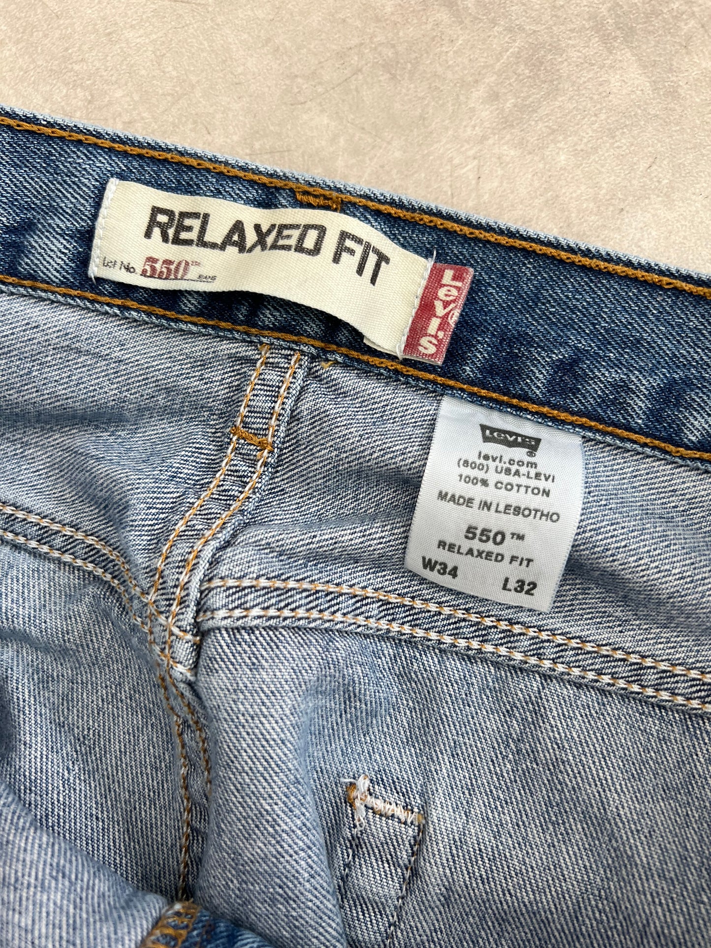 00's Levi's 550 denim pants