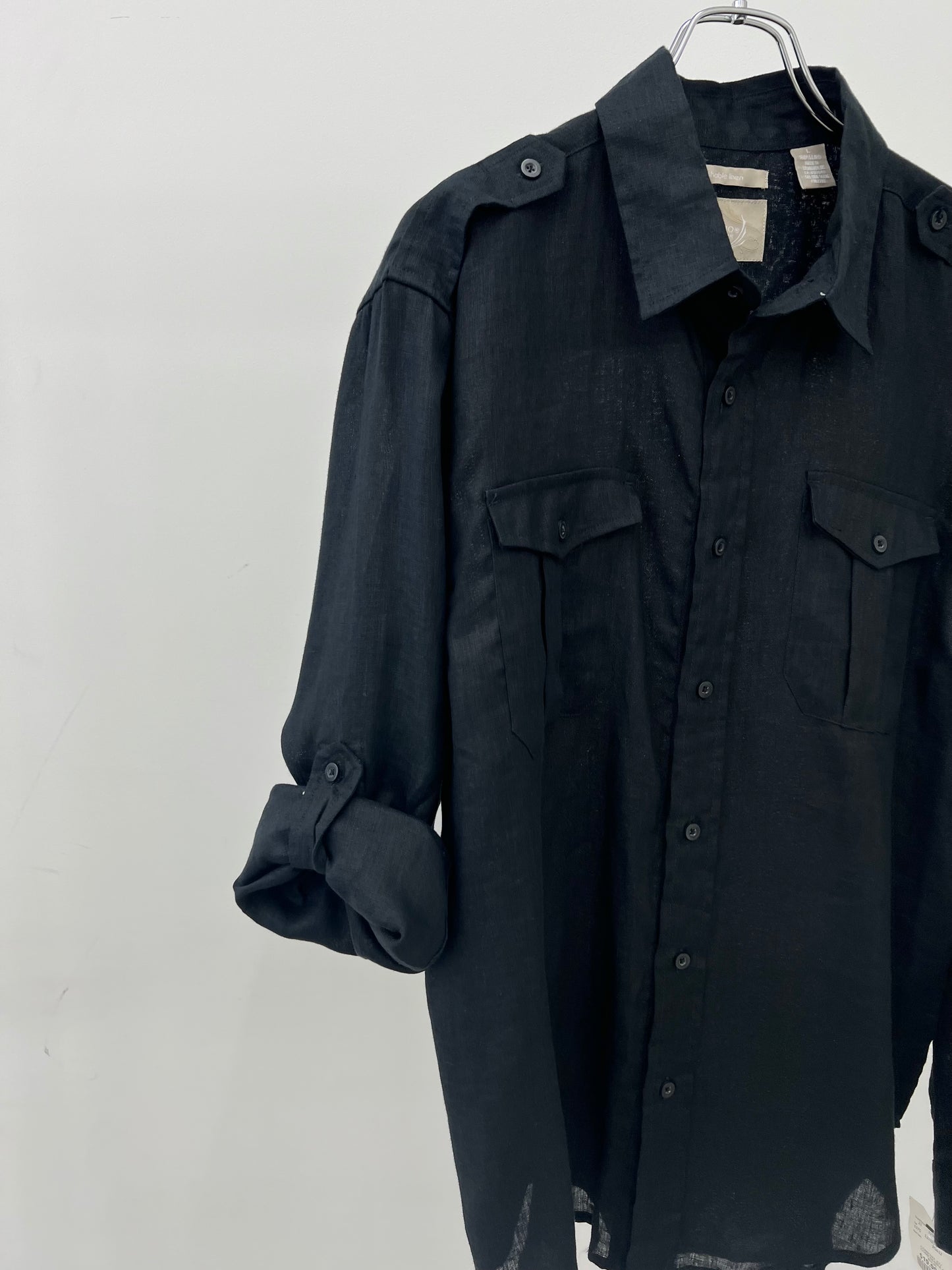 00's BRUNO linen shirt "DEAD STOCK"