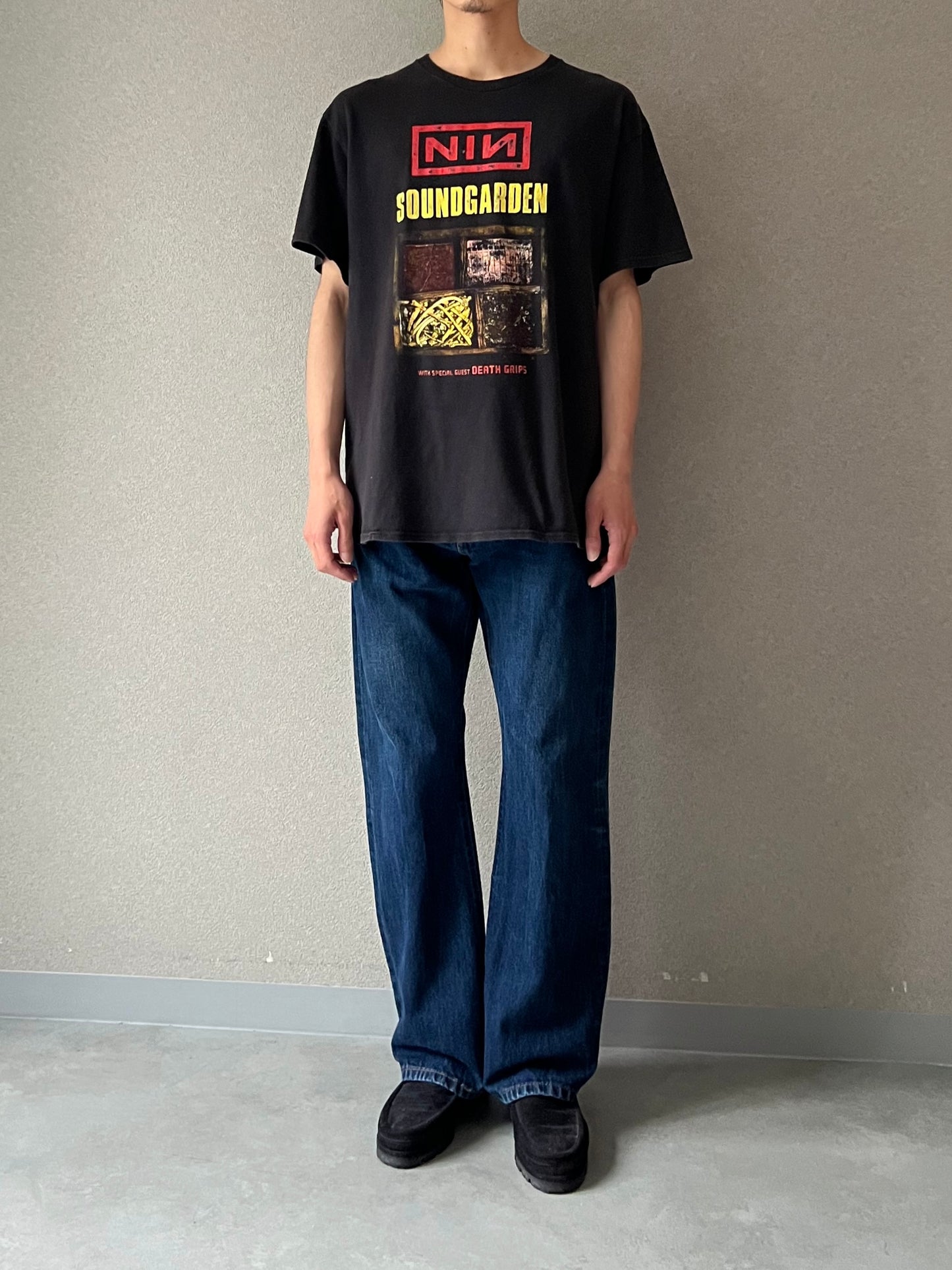 10's Nine Inch Nails × SOUNDGARDEN music t-shirt