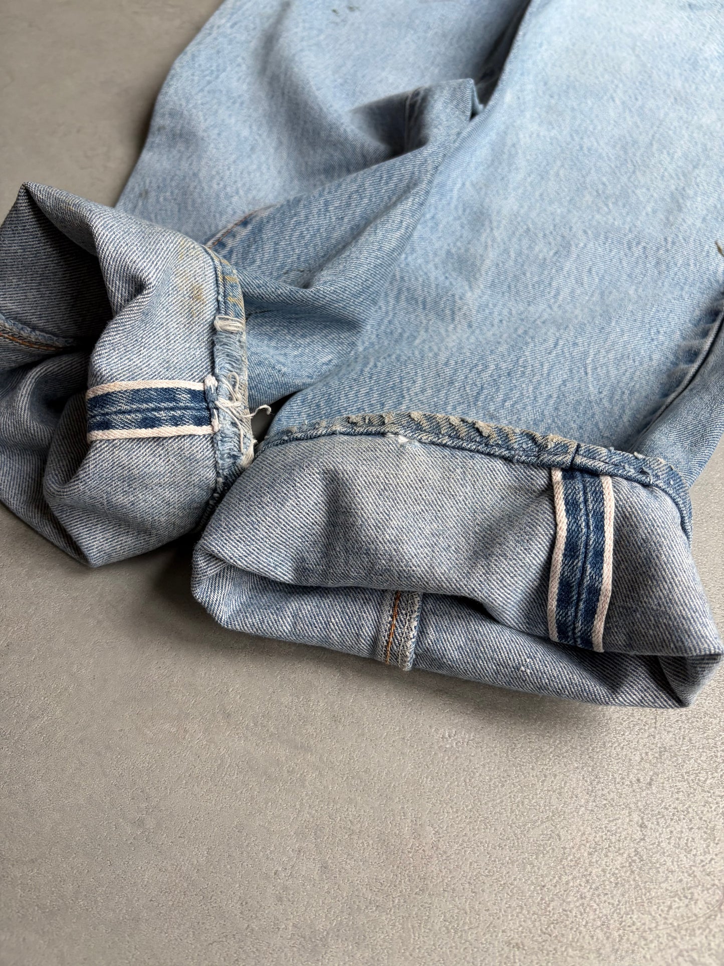 80's Levi's 501 denim pants "RED LINE”